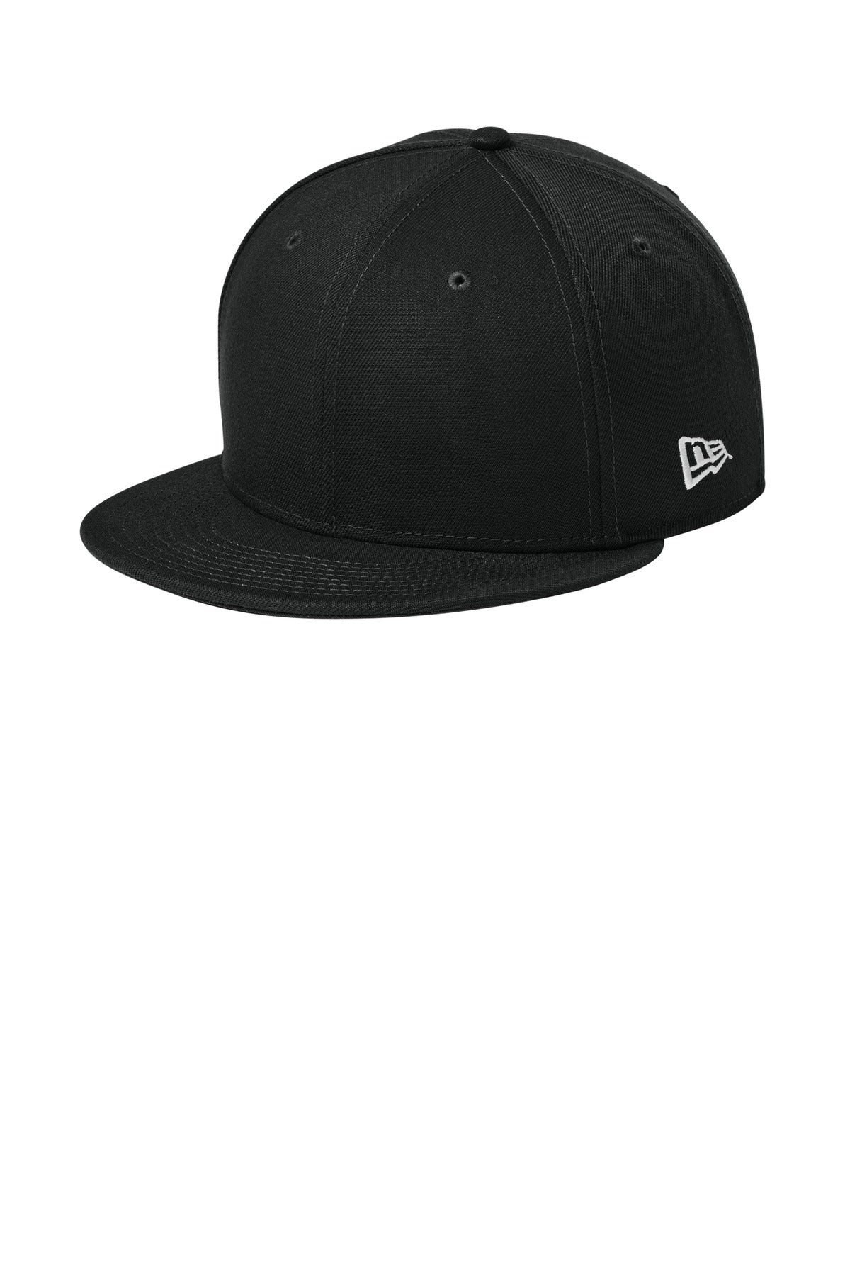 New Era Standard Fit Flat Bill Snapback Cap NE4020 in Flag Black