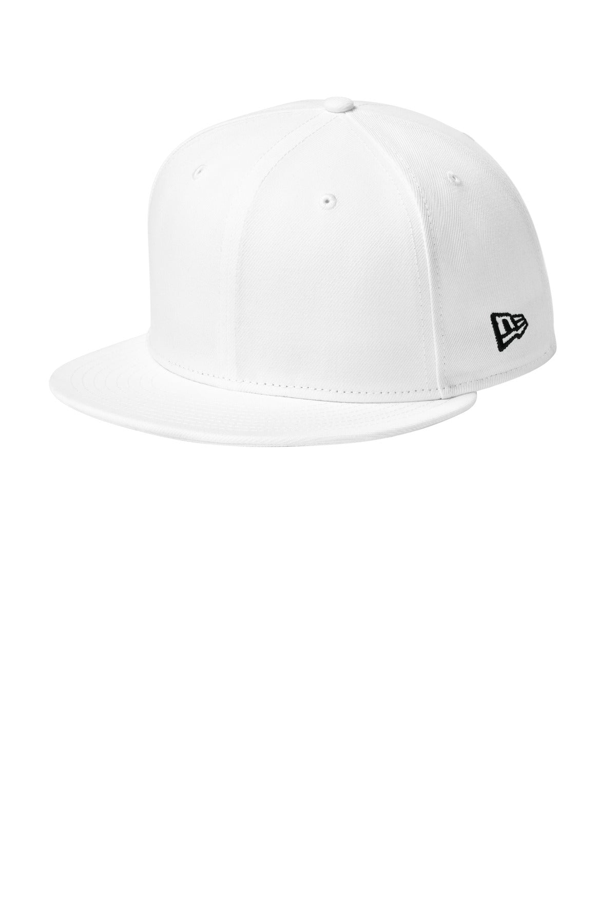 New Era Standard Fit Flat Bill Snapback Cap NE4020 in Flag White