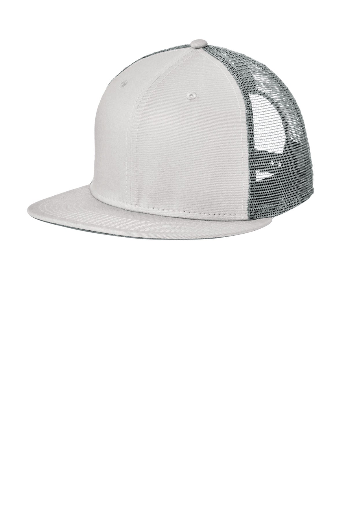 New Era Standard Fit Snapback Trucker Cap NE4030 in Grey/ Graphite