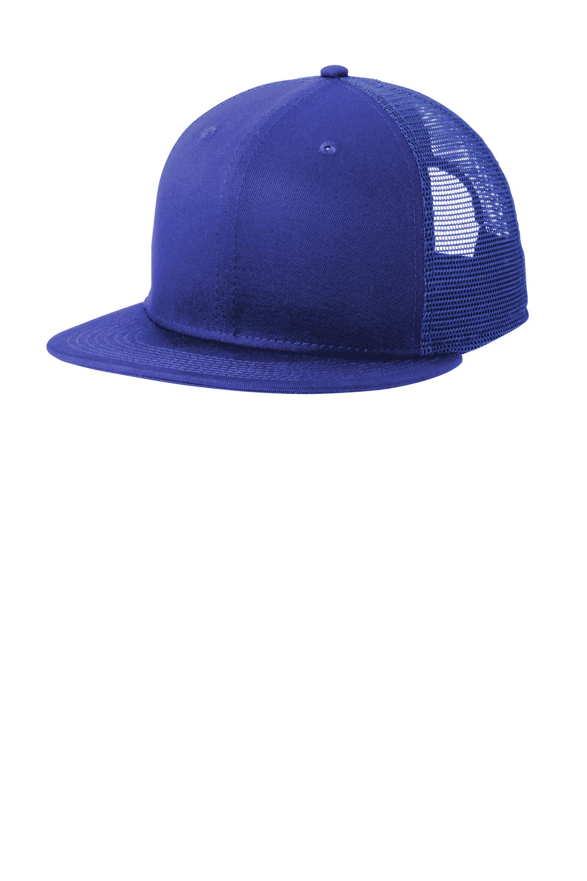 New Era Standard Fit Snapback Trucker Cap NE4030 in Royal/ Royal
