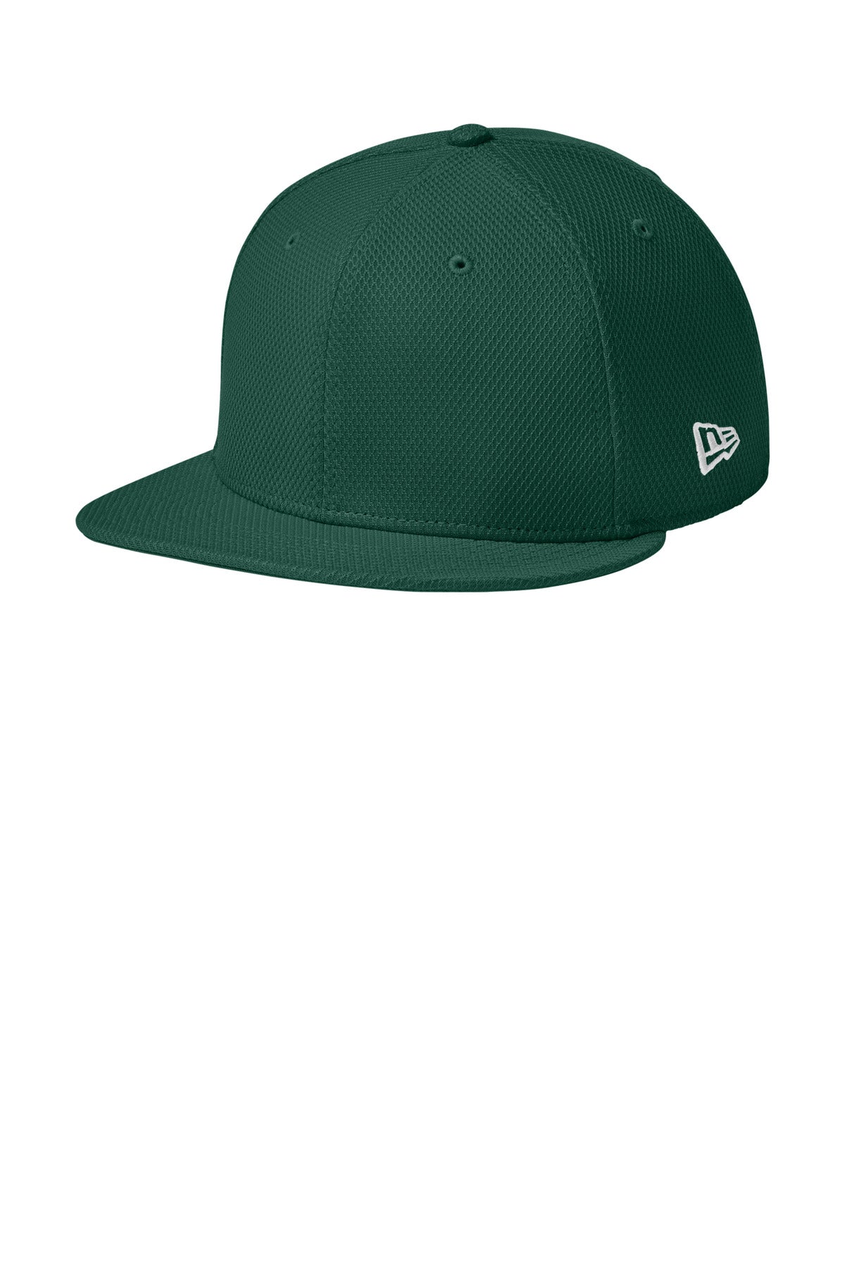 New Era  Original Fit Diamond Era Flat Bill Snapback Cap. NE404 in Flag Dark Green