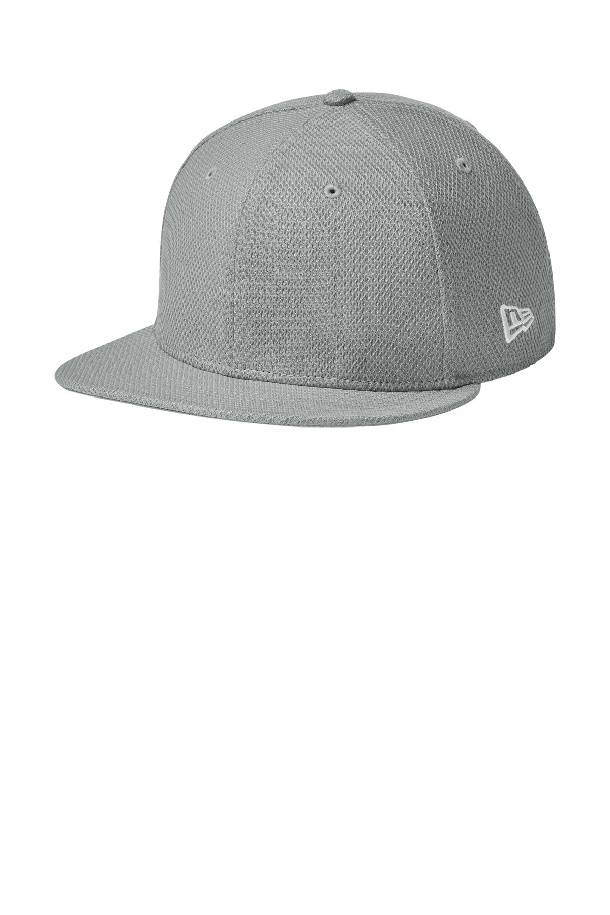 New Era  Original Fit Diamond Era Flat Bill Snapback Cap. NE404 in Flag Grey