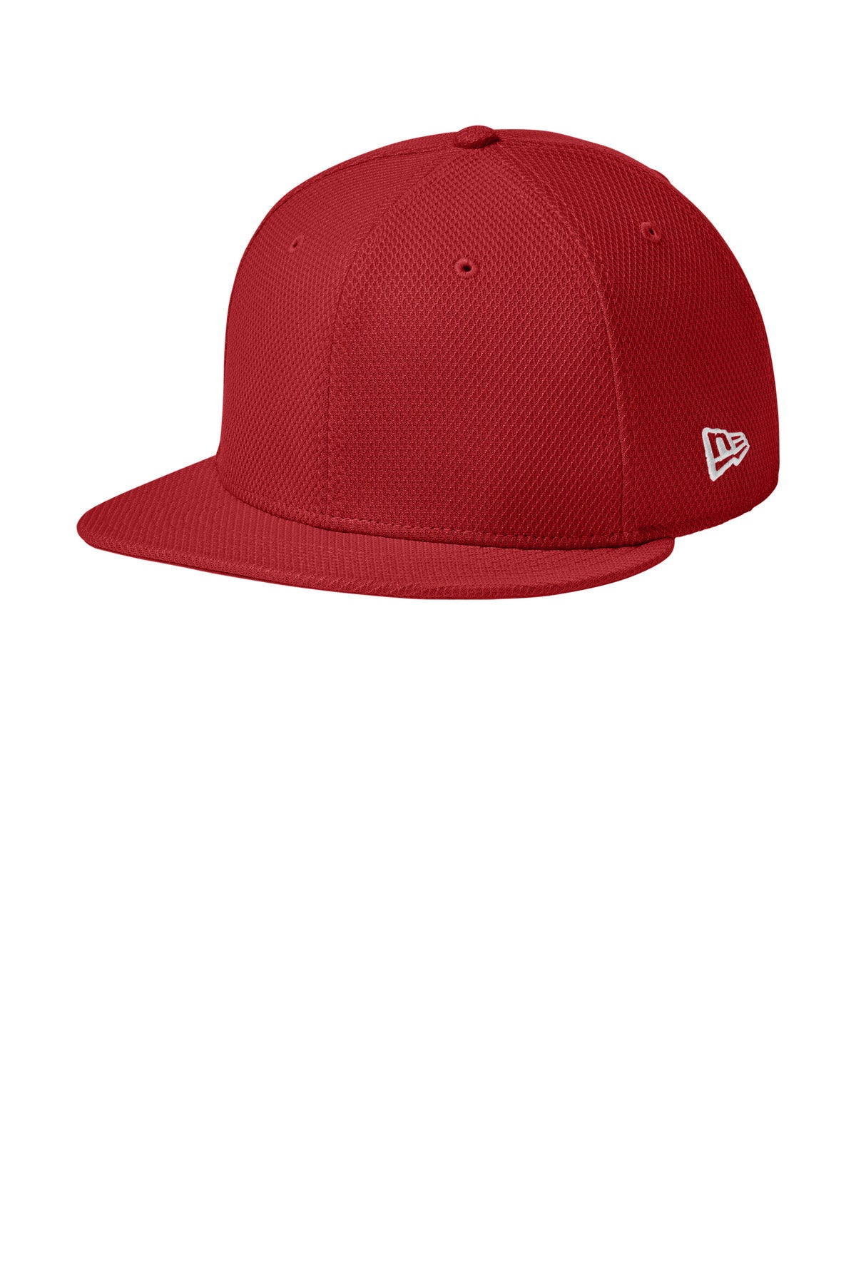 New Era  Original Fit Diamond Era Flat Bill Snapback Cap. NE404 in Flag Scarlet