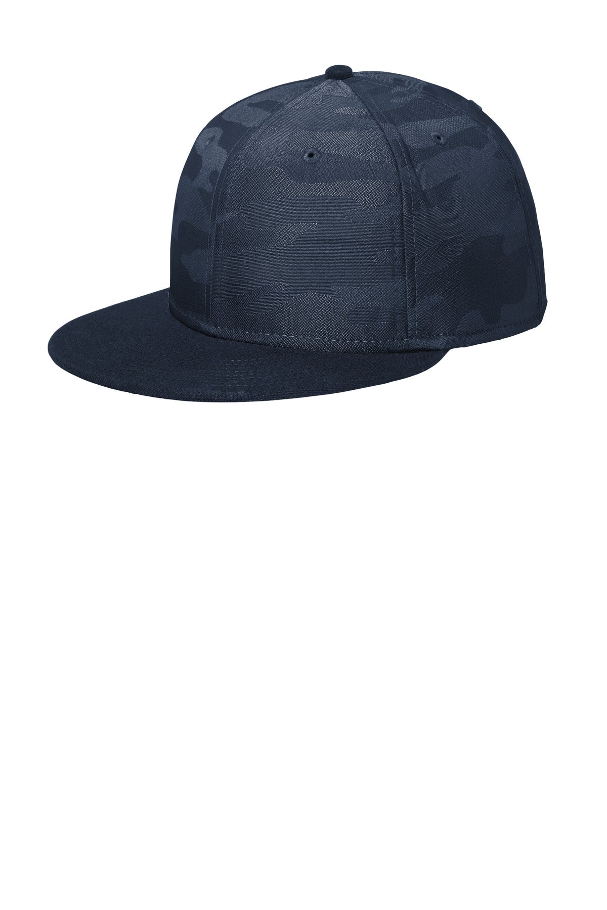 New Era  Camo Flat Bill Snapback Cap NE407 in Flag Deep Navy/ Deep Navy Camo