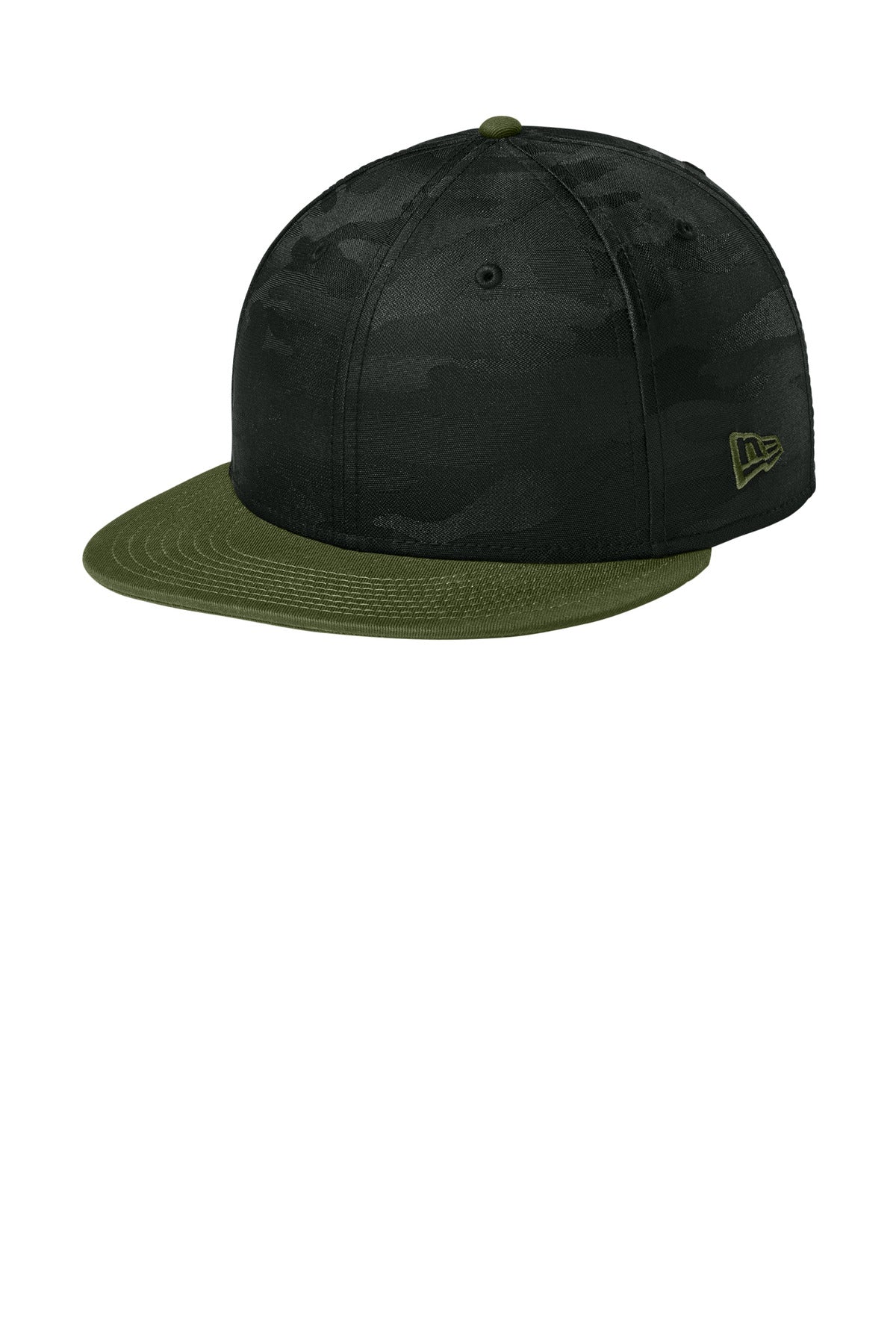 New Era  Camo Flat Bill Snapback Cap NE407 in Flag Army/ Black Camo