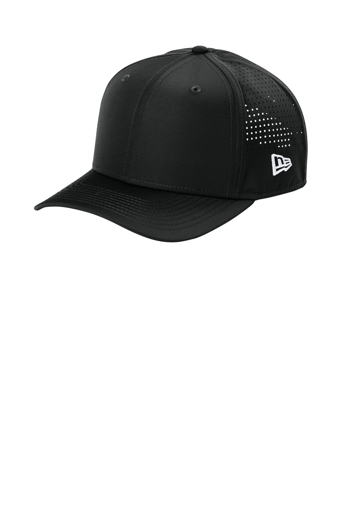 New Era 9SEVENTY Perforated Snapback Cap NE501 in Black