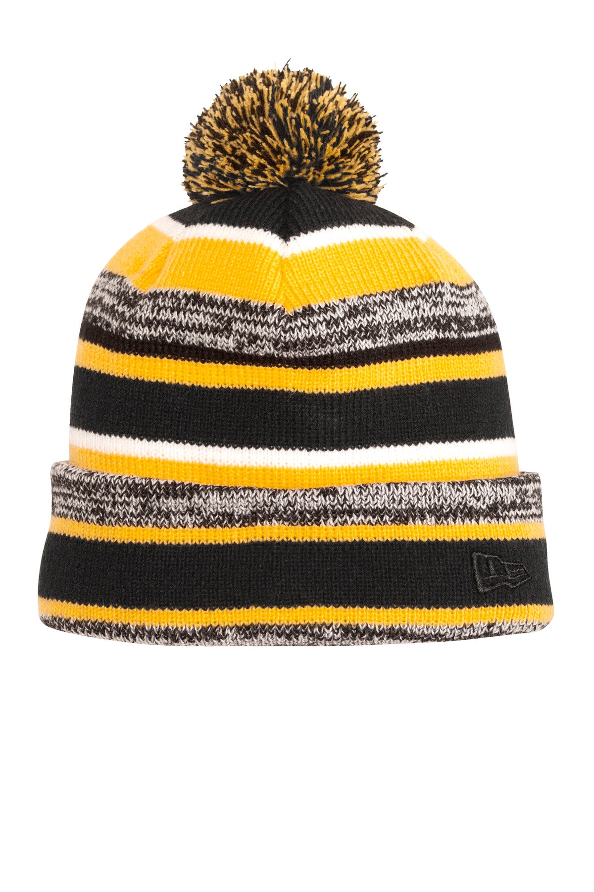 New Era Sideline Beanie. NE902 in Black/ Gold