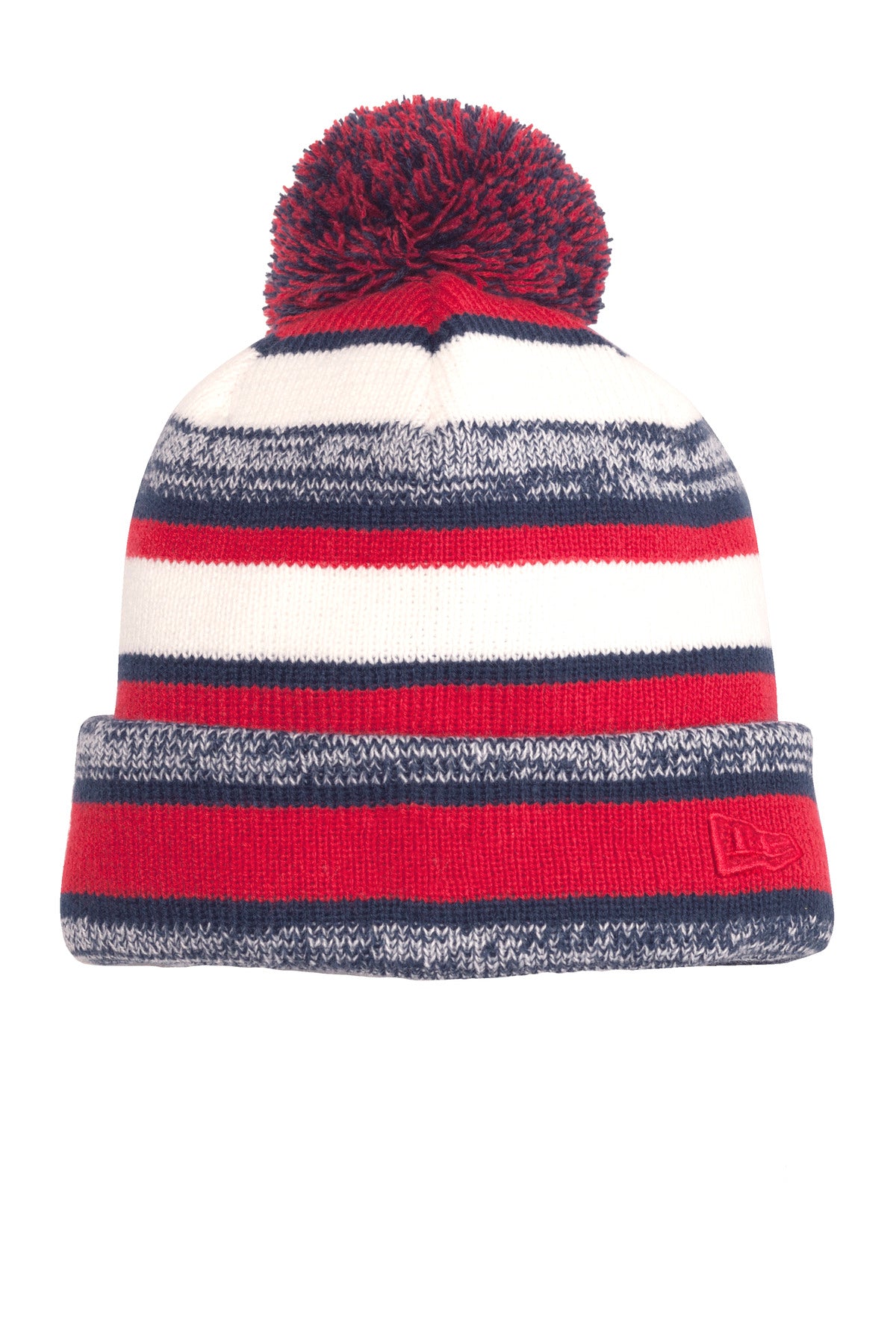 New Era Sideline Beanie. NE902 in Red/ Navy