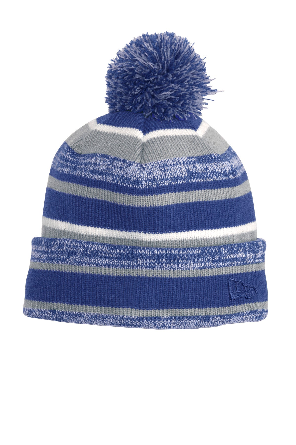 New Era Sideline Beanie. NE902 in Royal/ Grey