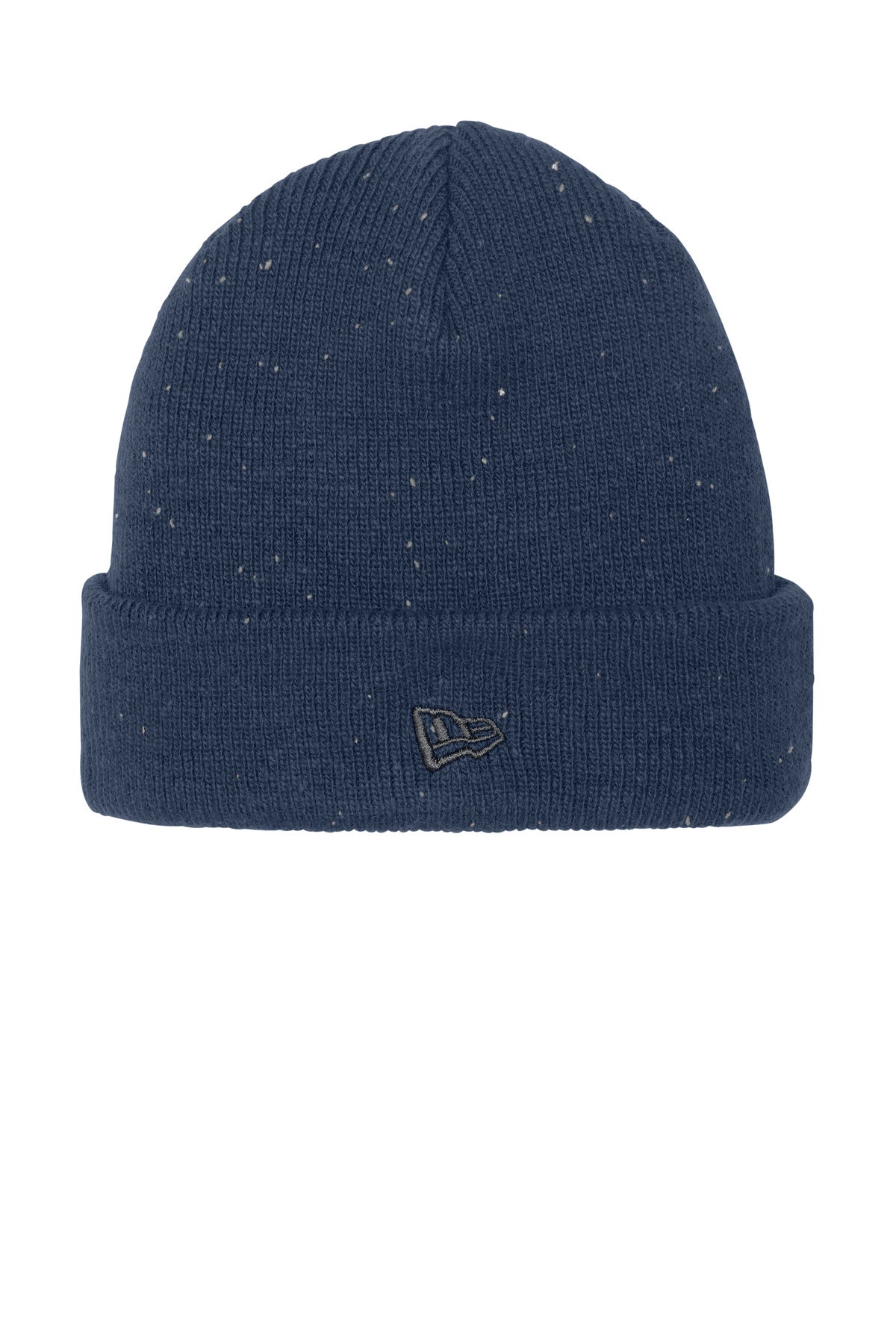 New Era  Speckled Beanie. NE905 in Deep Navy/ Graphite