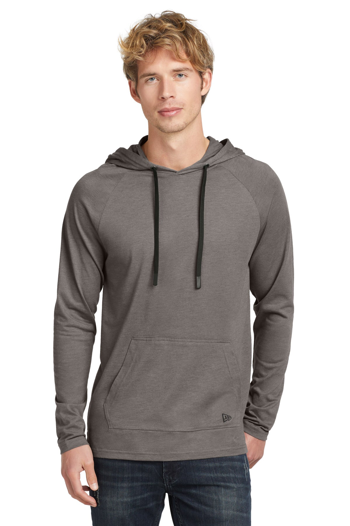 New Era  Tri-Blend Hoodie. NEA137 in Shadow Grey