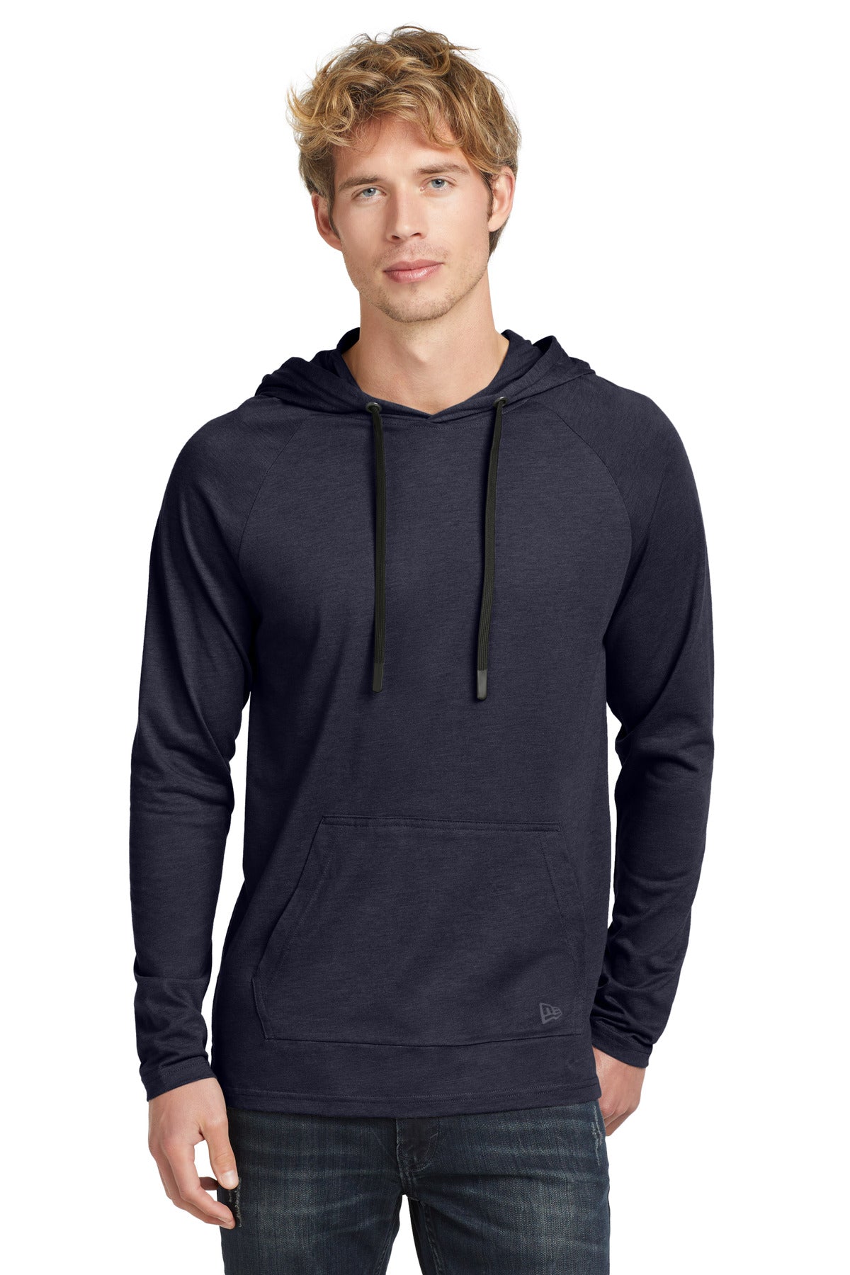New Era  Tri-Blend Hoodie. NEA137 in True Navy