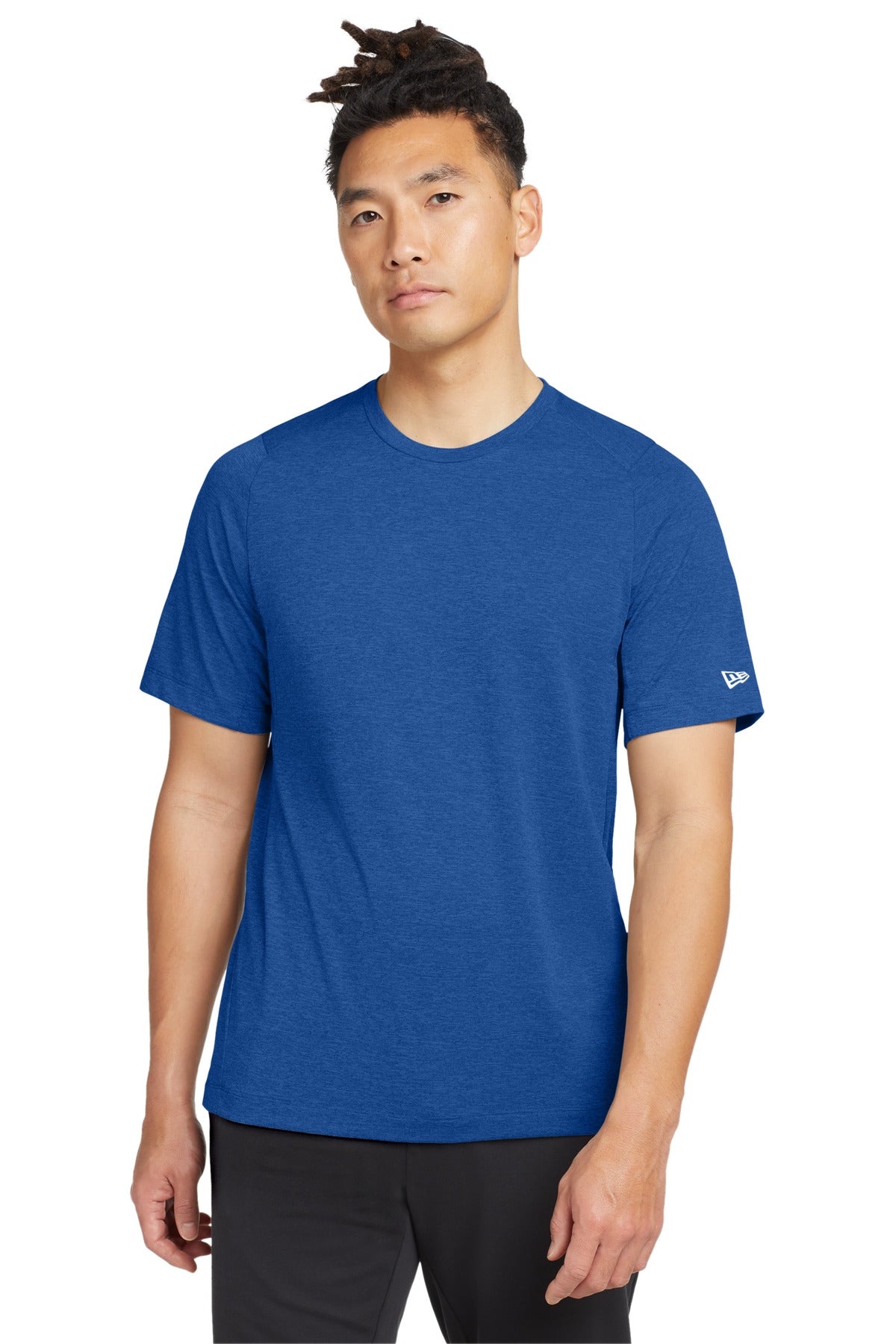 New Era  Series Performance Crew Tee. NEA200 in Royal
