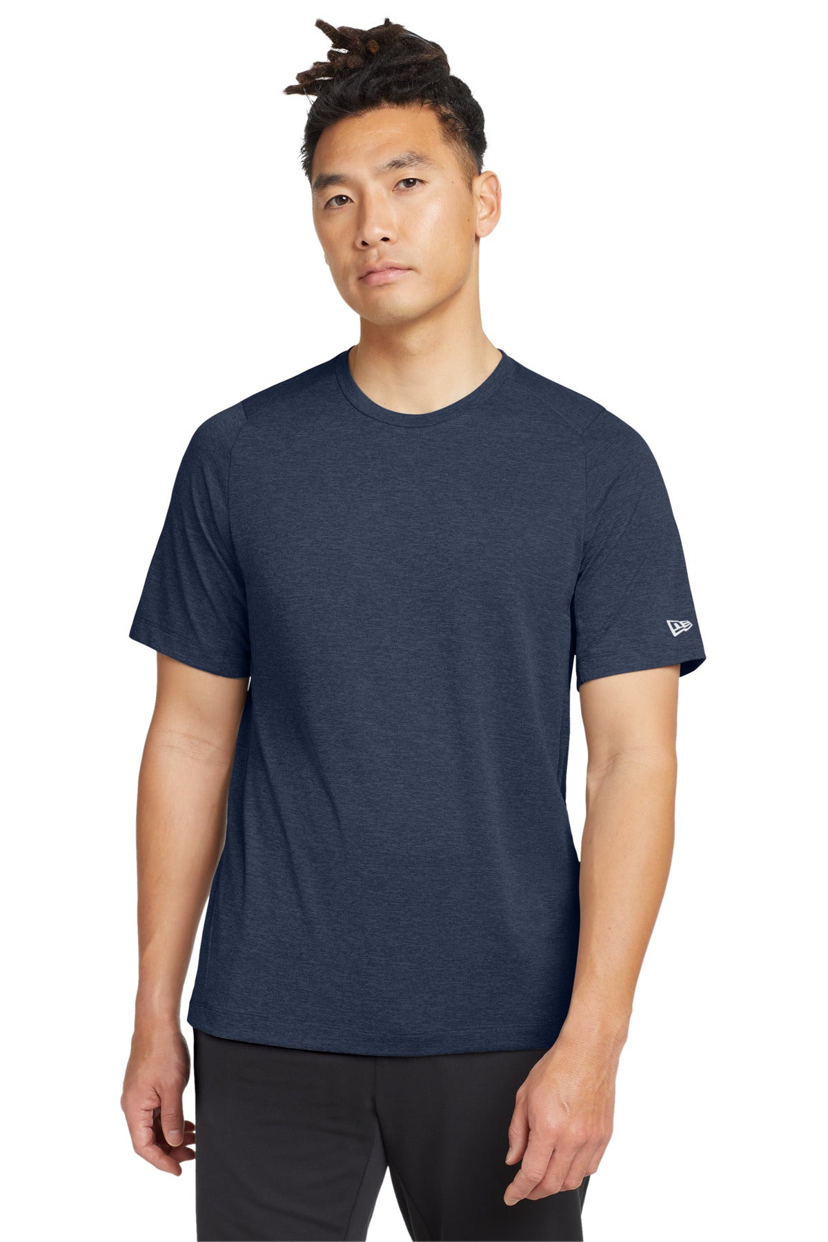 New Era  Series Performance Crew Tee. NEA200 in True Navy