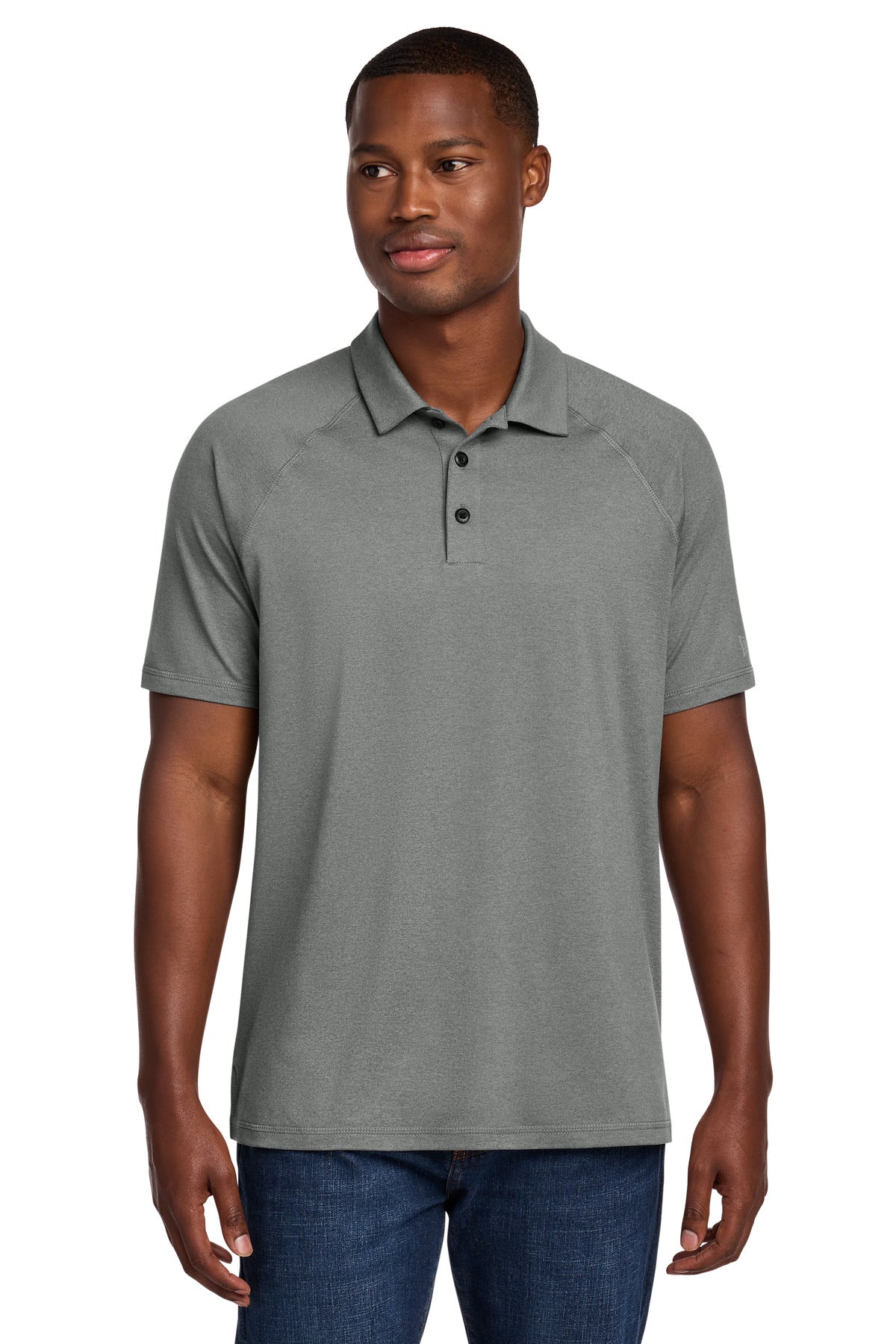 New Era Power Polo NEA225 in Shadow Grey Heather