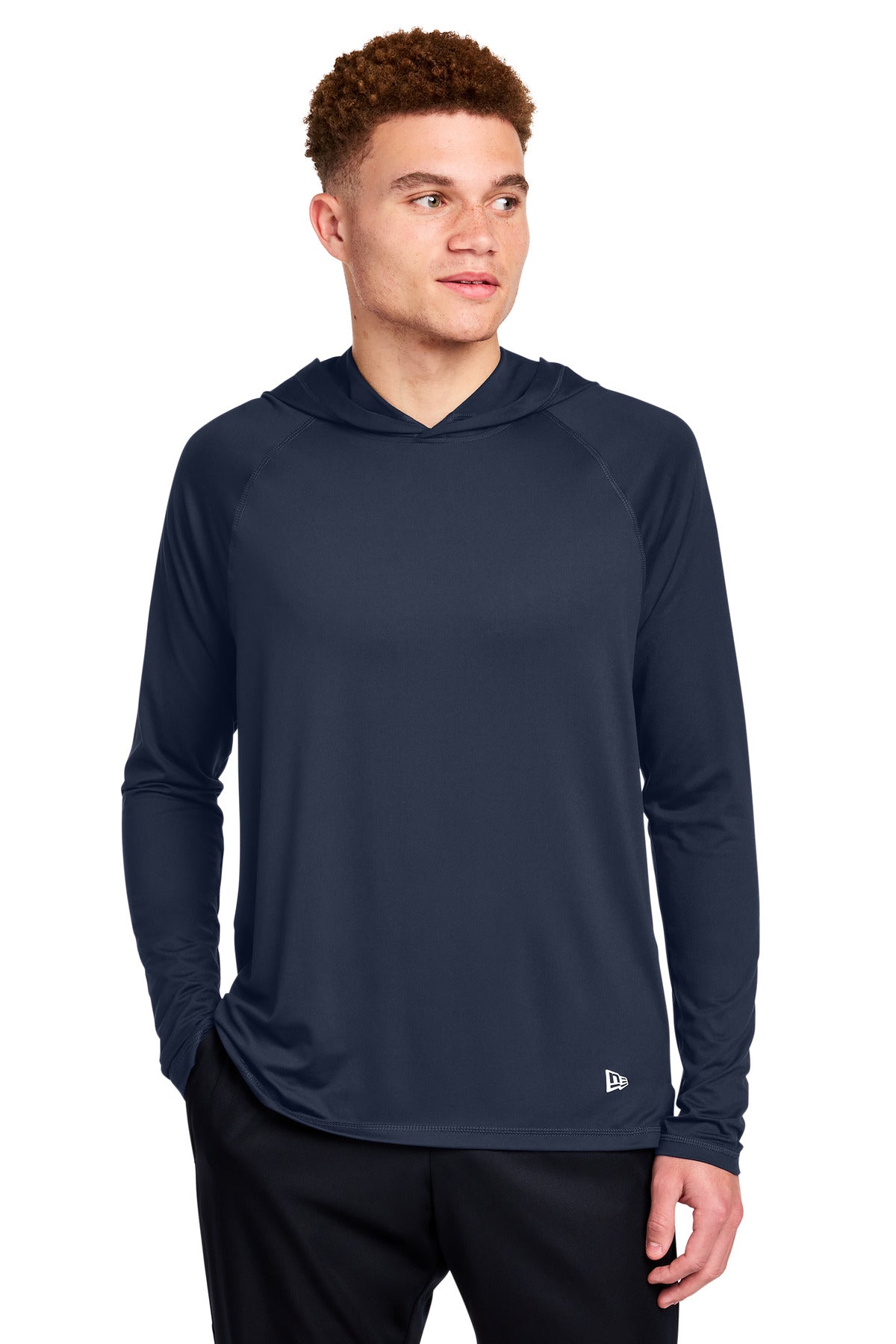 New Era Power Long Sleeve Hoodie NEA229 in True Navy