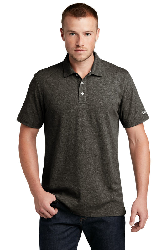 New Era  Slub Twist Polo NEA301 in Black Twist