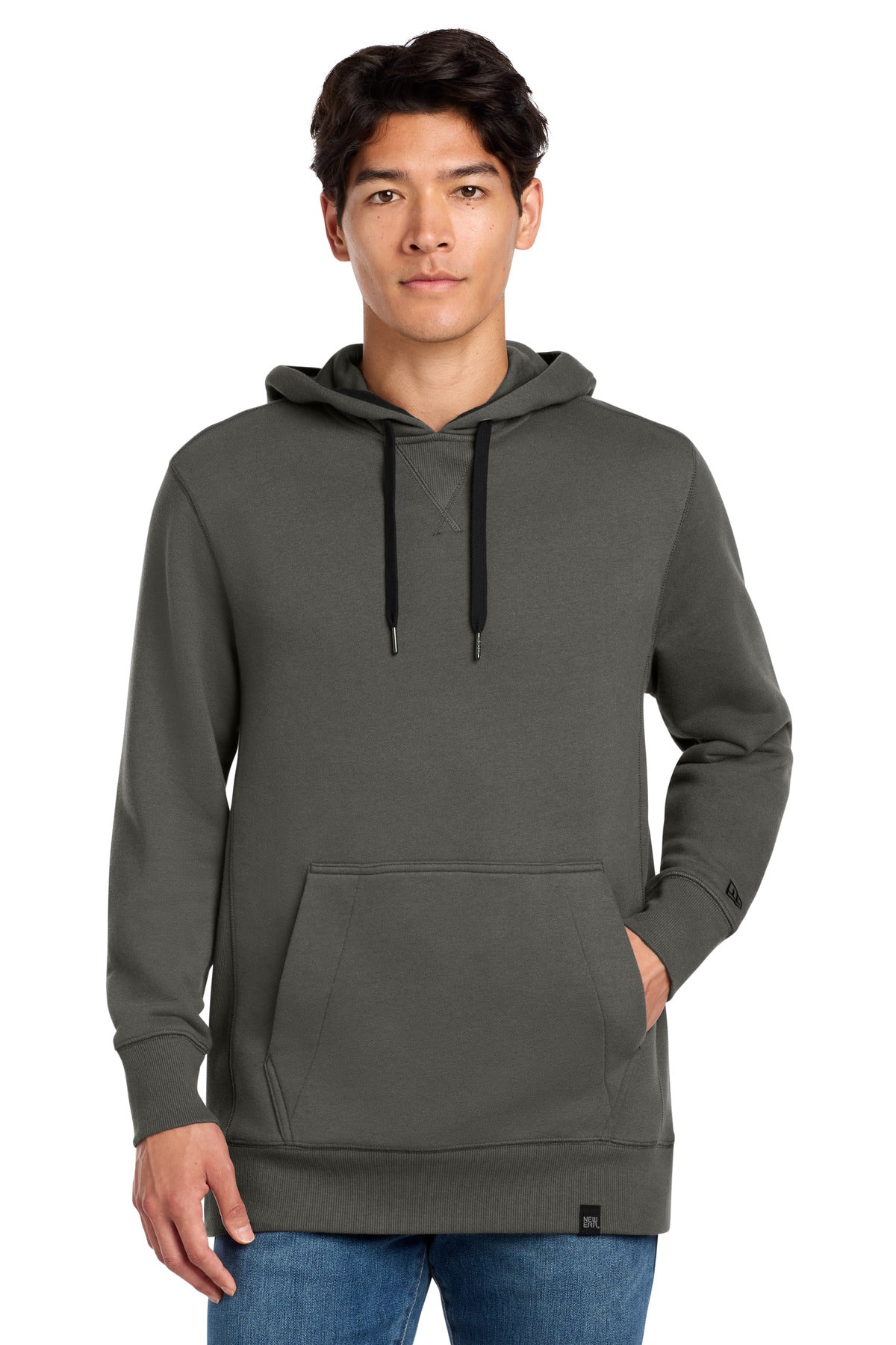 New Era  French Terry Pullover Hoodie. NEA500 in Graphite