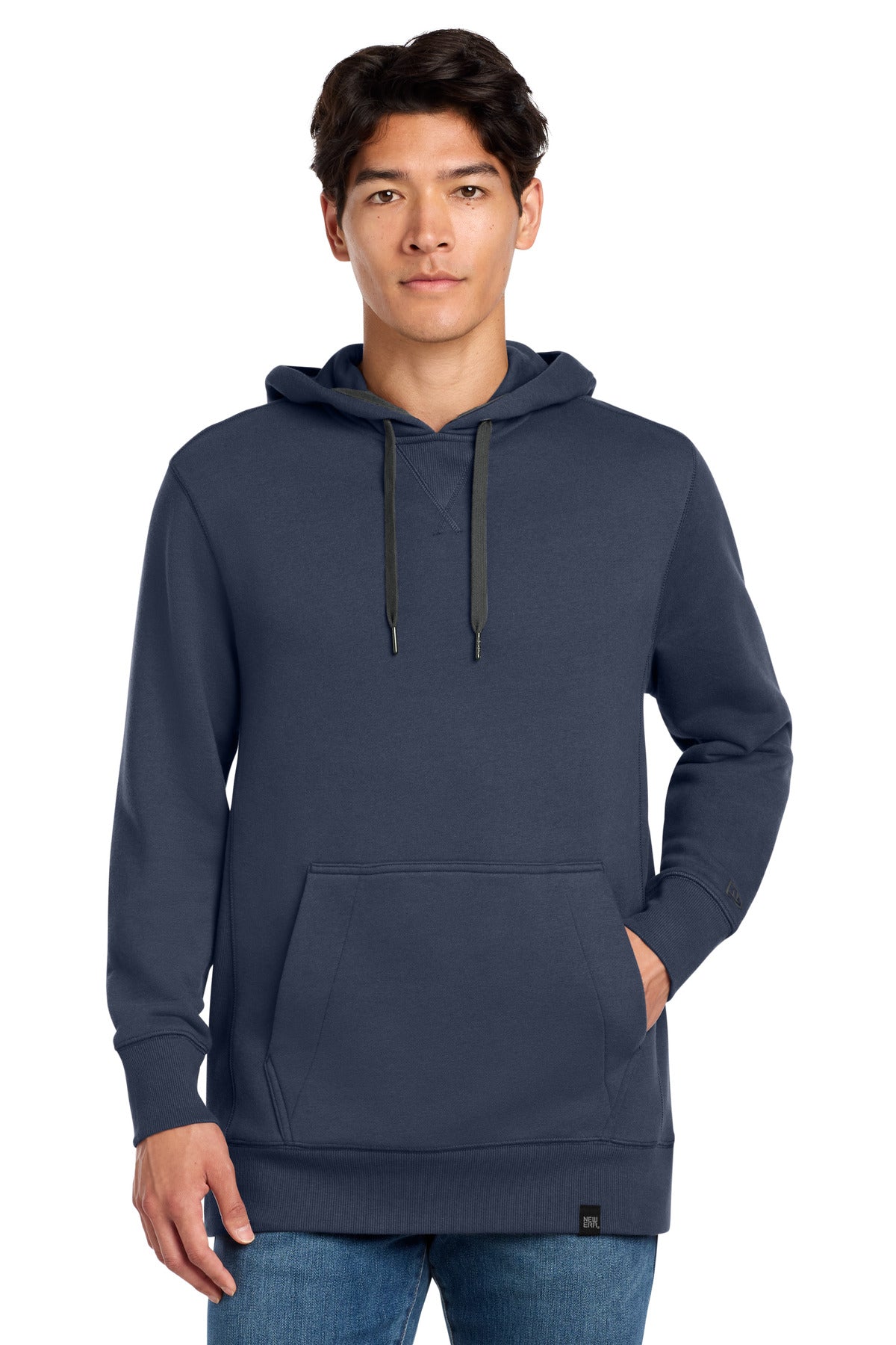 New Era  French Terry Pullover Hoodie. NEA500 in True Navy