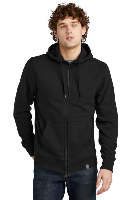 New Era  French Terry Full-Zip Hoodie. NEA502 in Black