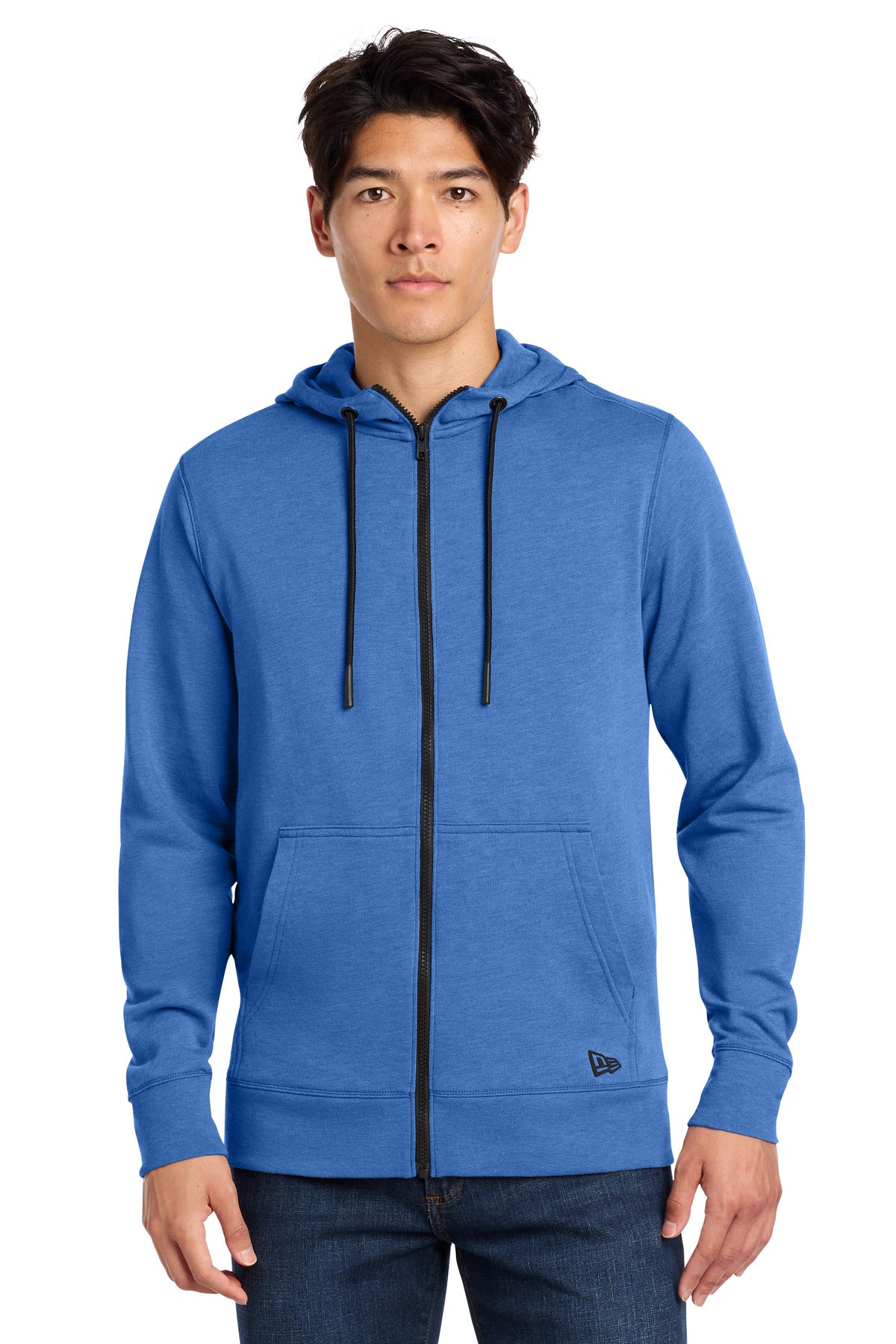 New Era  Tri-Blend Fleece Full-Zip Hoodie NEA511 in Royal Heather