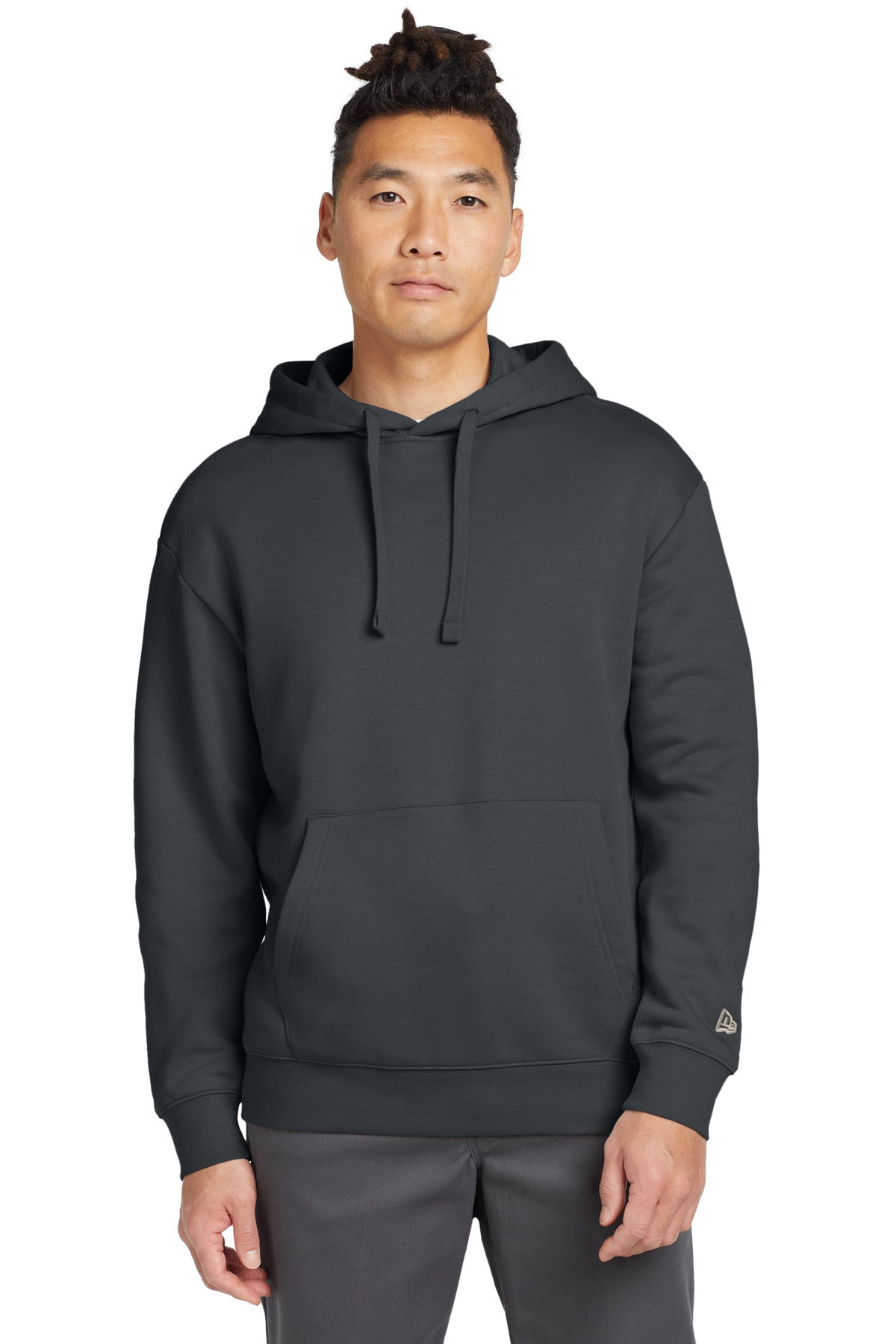 New Era Heritage Fleece Pullover Hoodie NEA525 in Graphite