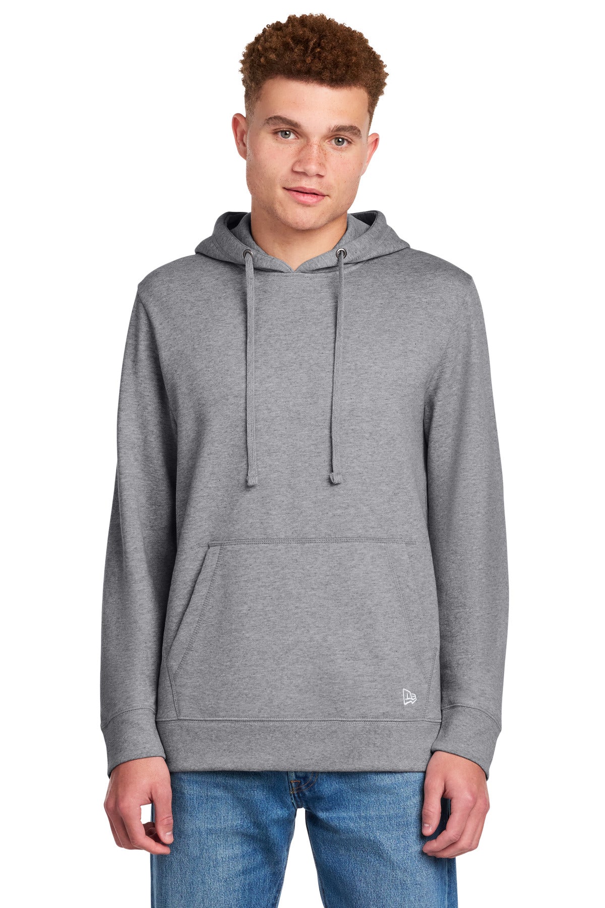 New Era Comeback Fleece Pullover Hoodie NEA550 in Athletic Heather