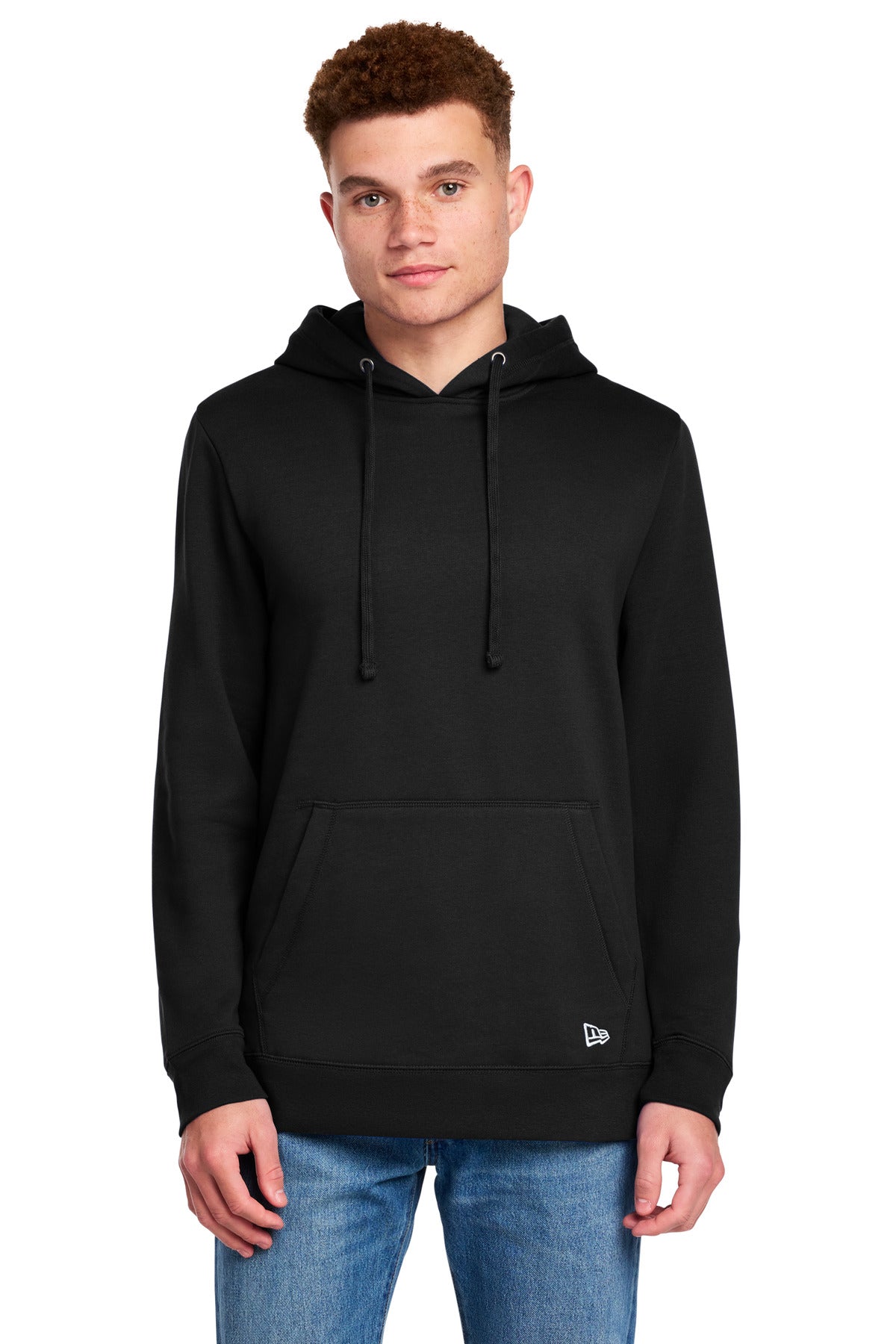 New Era Comeback Fleece Pullover Hoodie NEA550 in Black