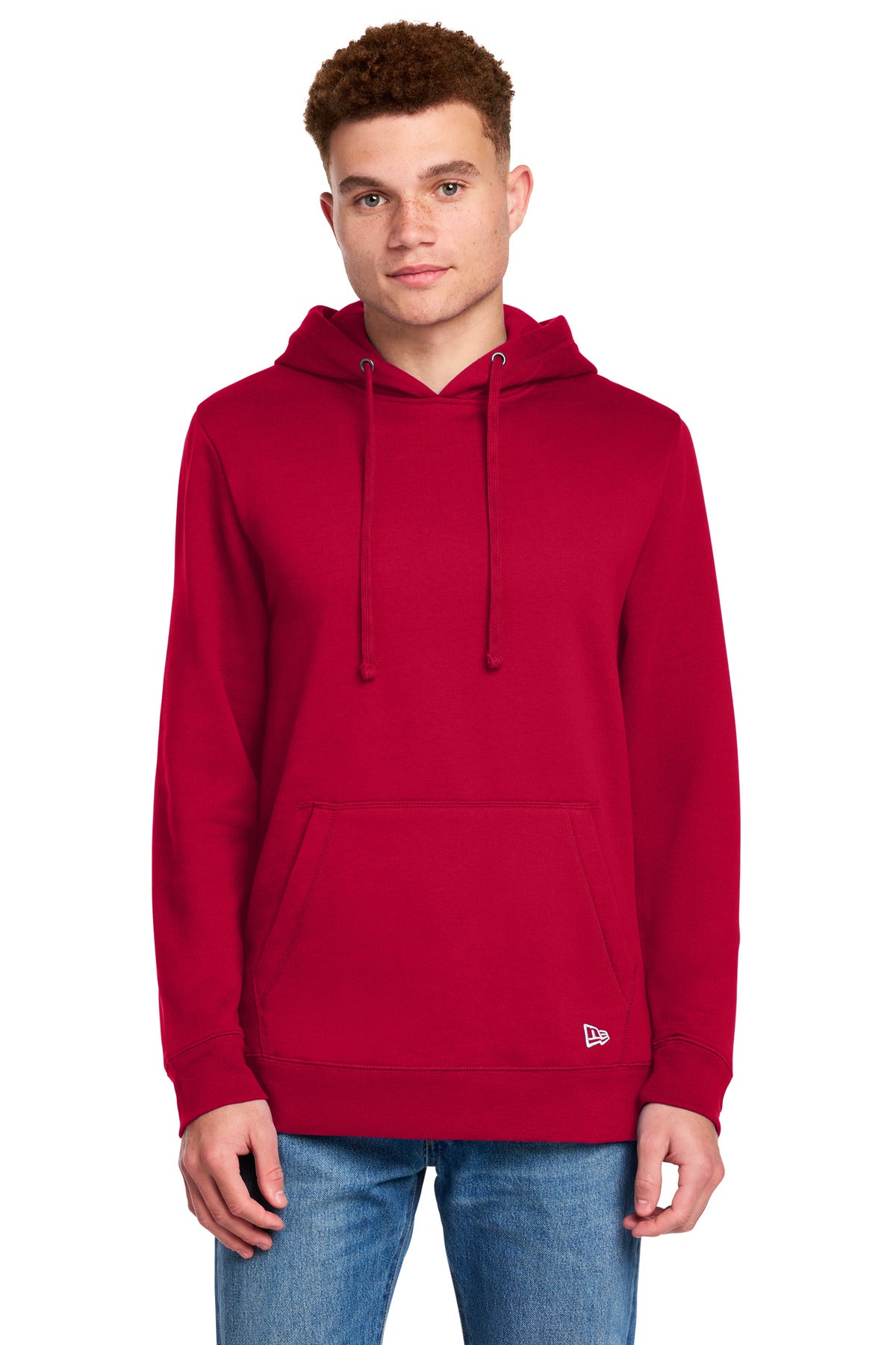 New Era Comeback Fleece Pullover Hoodie NEA550 in Scarlet
