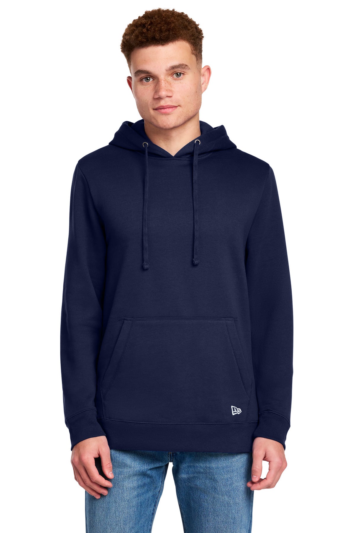 New Era Comeback Fleece Pullover Hoodie NEA550 in True Navy