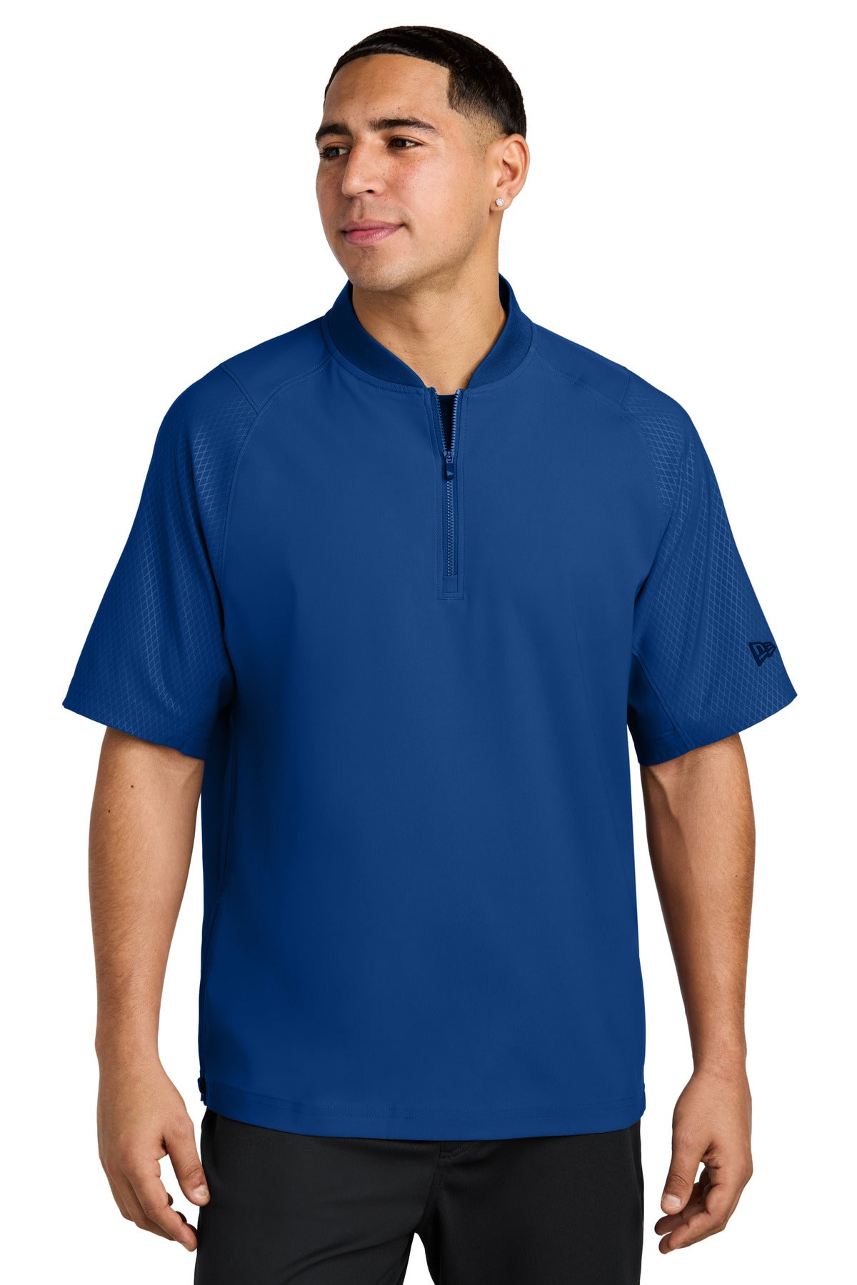 New Era  Cage Short Sleeve 1/4-Zip Jacket. NEA600 in Royal