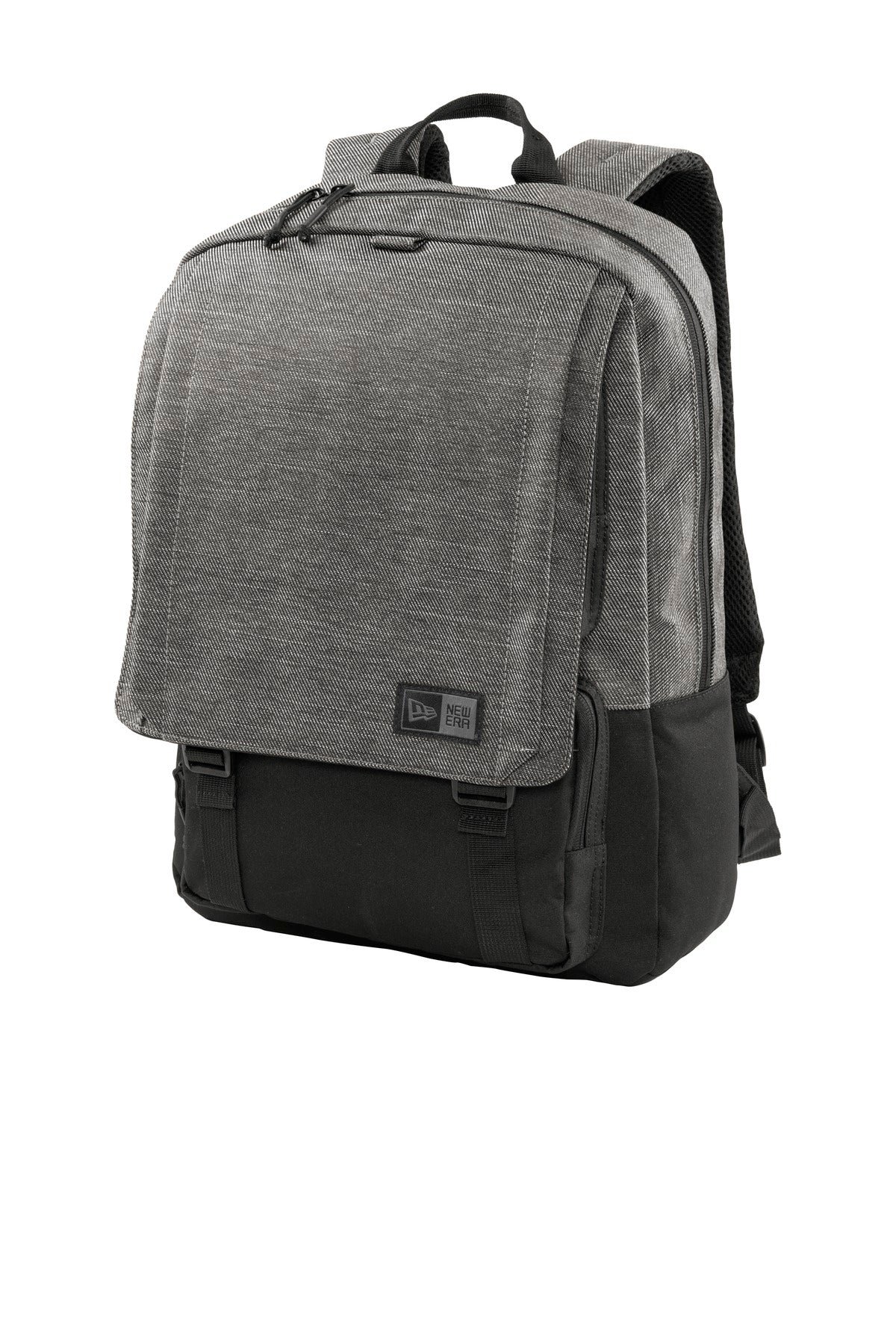 New Era  Legacy Backpack. NEB202 in Black Twill Heather/ Black