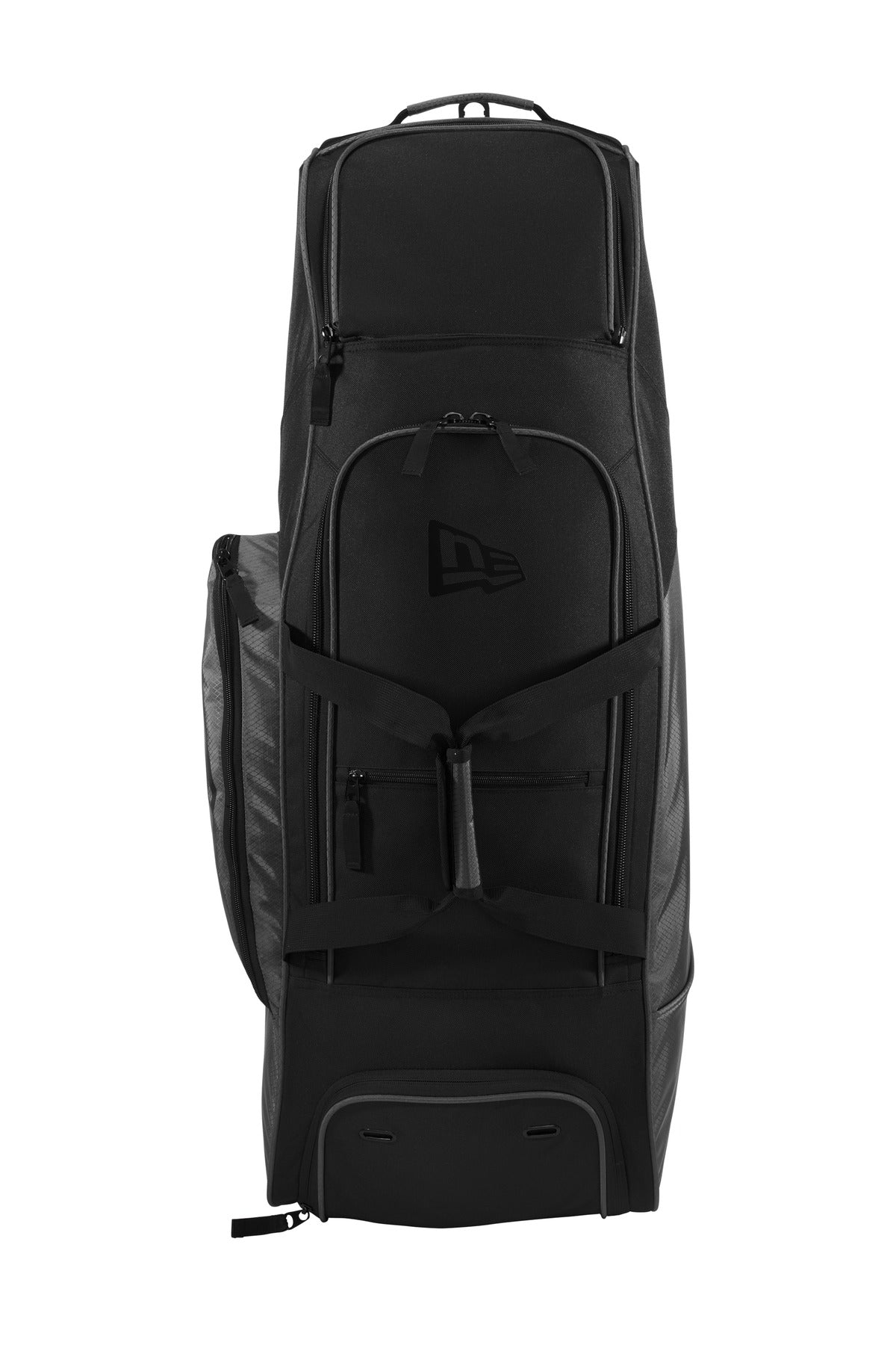 New Era  Shutout Wheeled Bat Bag NEB701 in Graphite/ Black