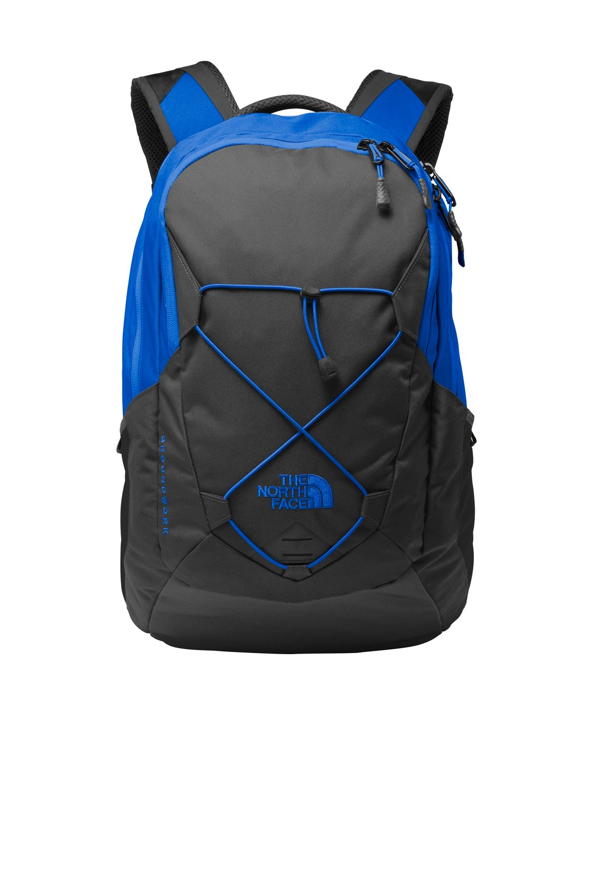The North Face  Groundwork Backpack. NF0A3KX6 in Monster Blue/ Asphalt Grey
