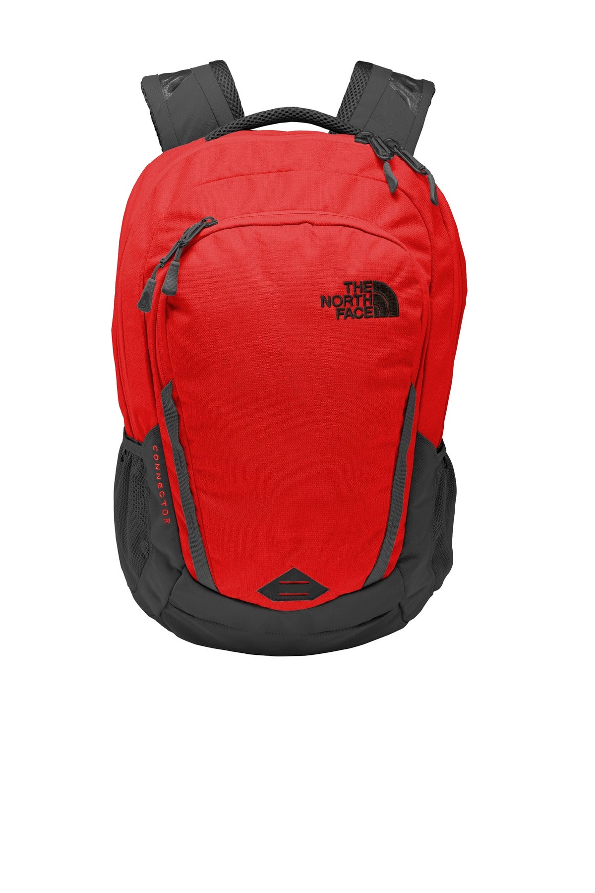 The North Face  Connector Backpack. NF0A3KX8 in Rage Red/ Asphalt Grey
