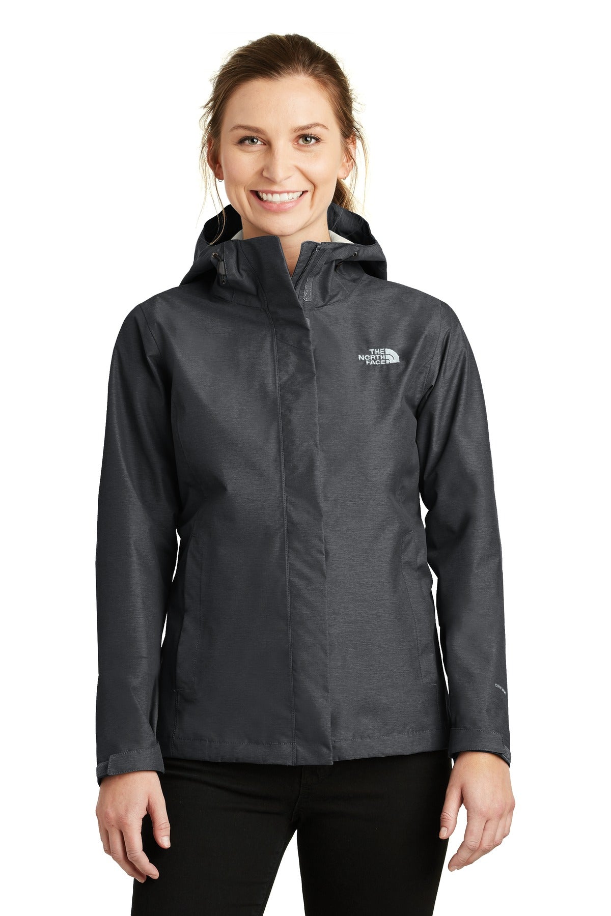 The North Face  Women's DryVent Rain Jacket. NF0A3LH5 in TNF Dark Grey Heather