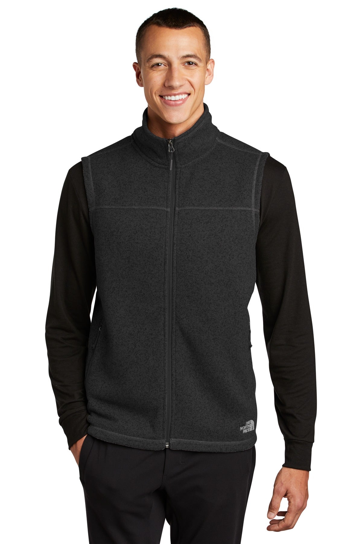 The North Face  Sweater Fleece Vest NF0A47FA in TNF Black Heather