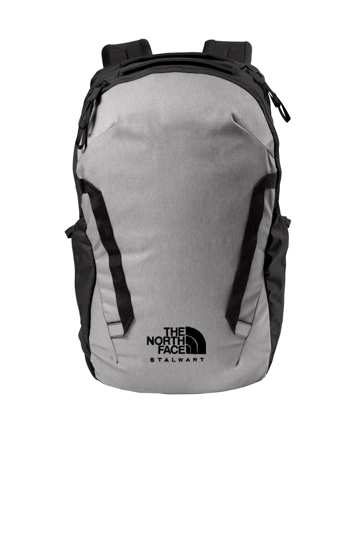 The North Face  Stalwart Backpack. NF0A52S6 in Mid Grey Dark Heather/ TNF Black
