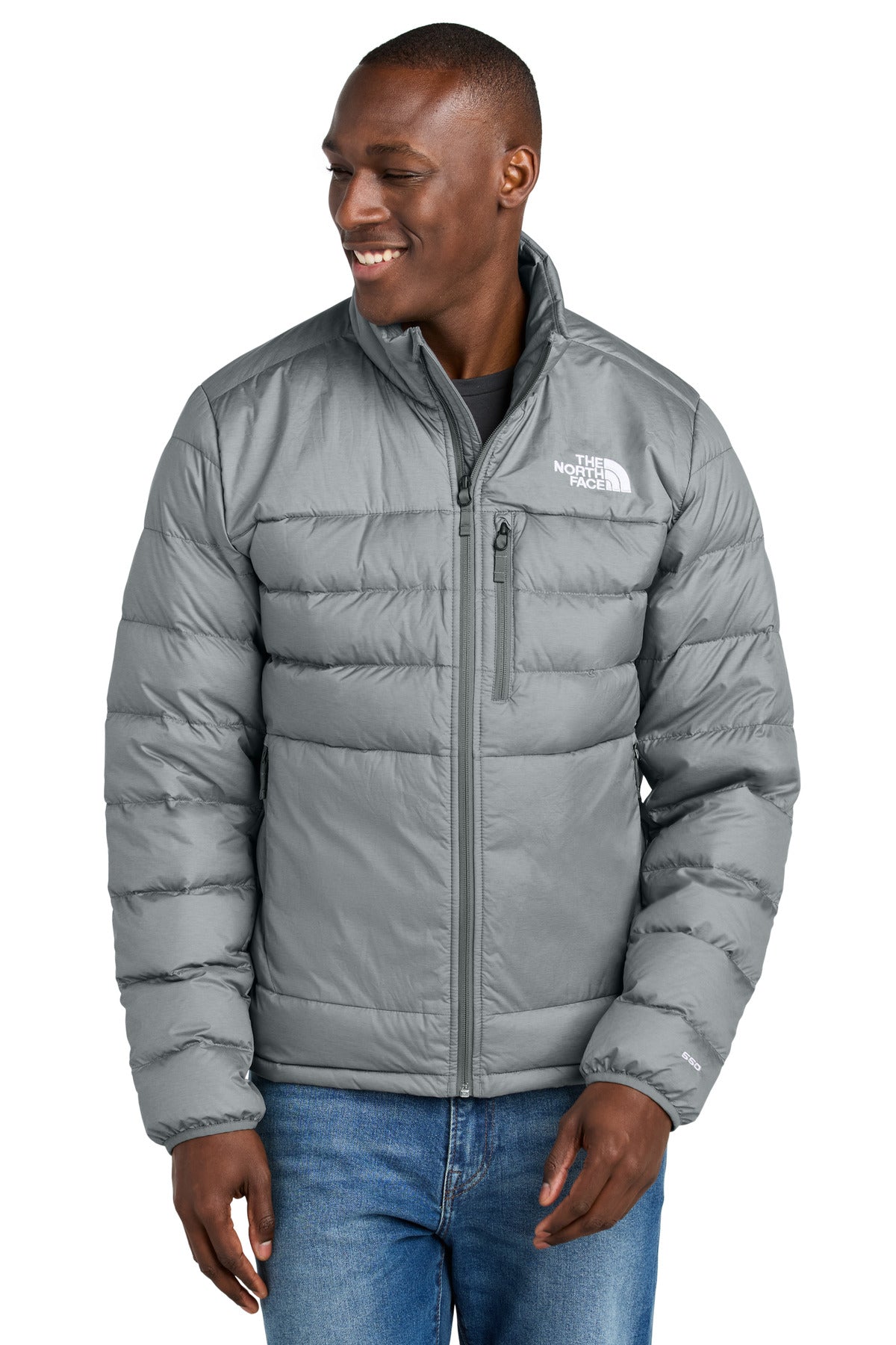 The North Face Down Hybrid Jacket NF0A7V4F in TNF Medium Grey Heather