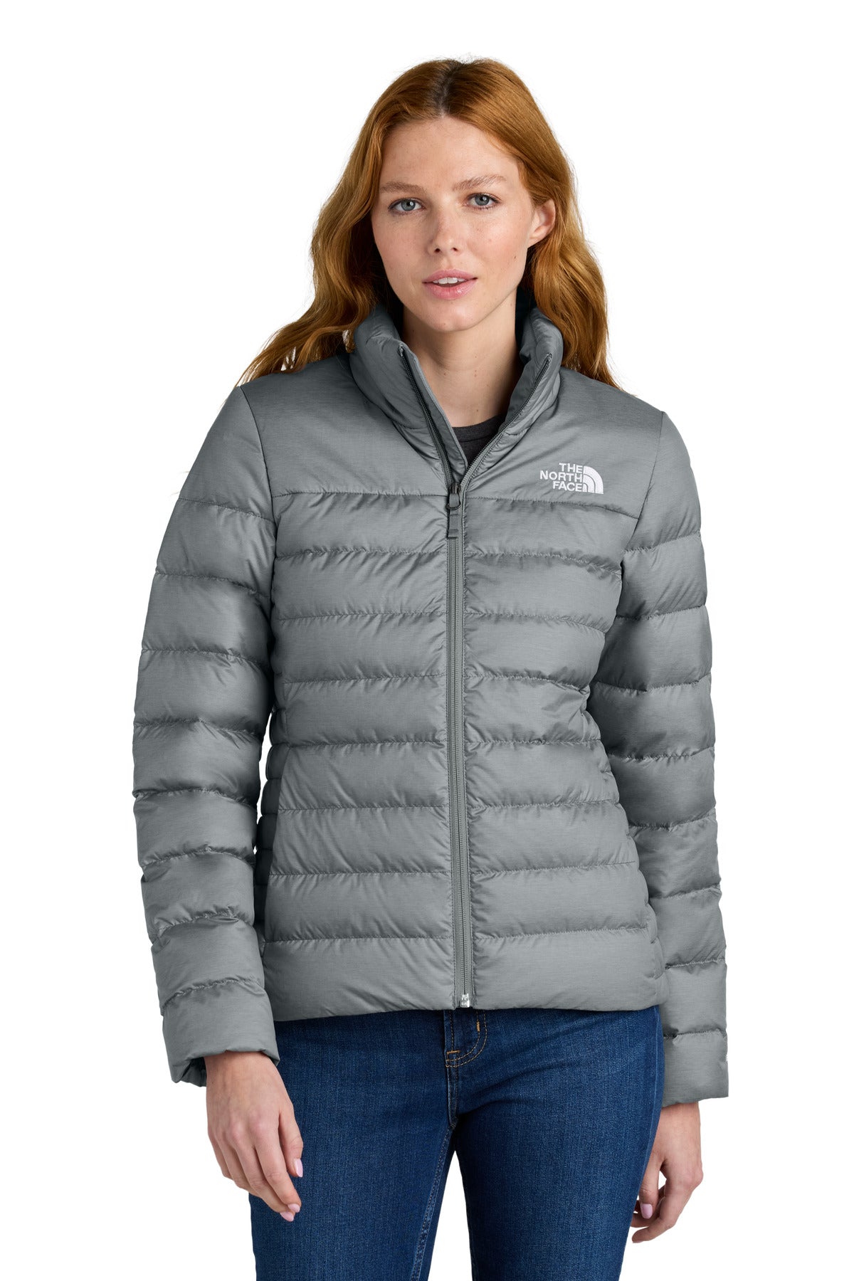 The North Face Women's Down Hybrid Jacket NF0A7V4G in TNF Medium Grey Heather