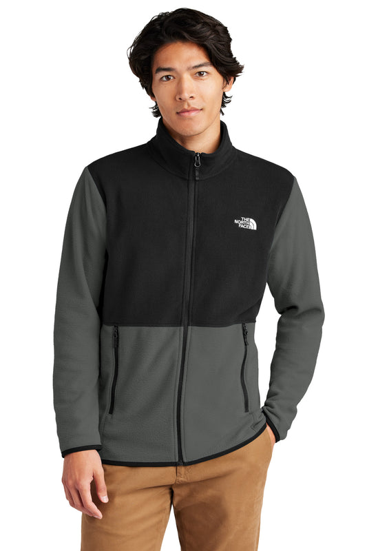 The North Face Glacier Full-Zip Fleece Jacket NF0A7V4J in Asphalt Grey/ TNF Black