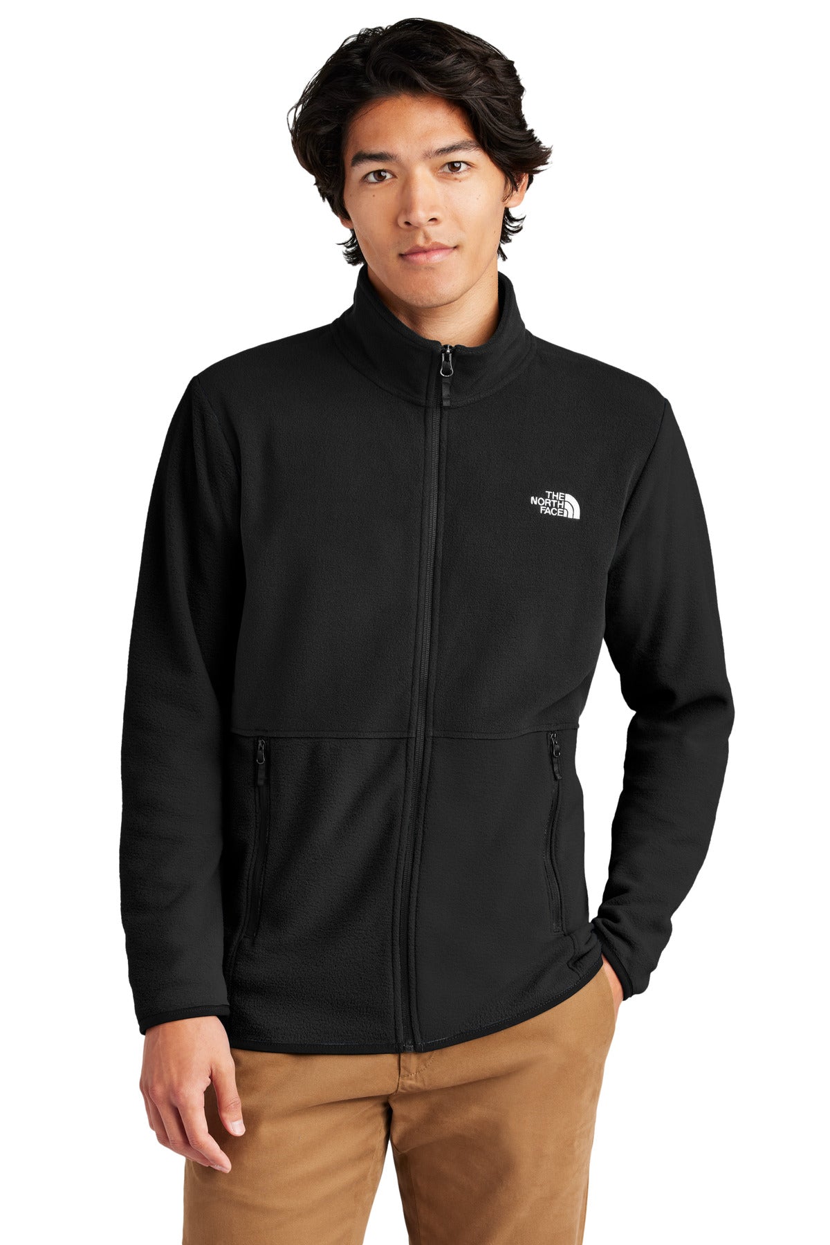 The North Face Glacier Full-Zip Fleece Jacket NF0A7V4J in TNF Black