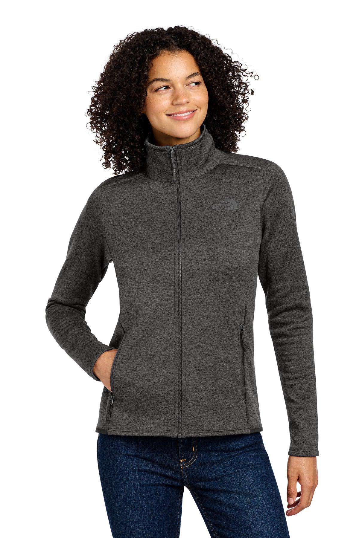 The North Face  Women's Skyline Full-Zip Fleece Jacket NF0A7V62 in TNF Dark Grey Heather