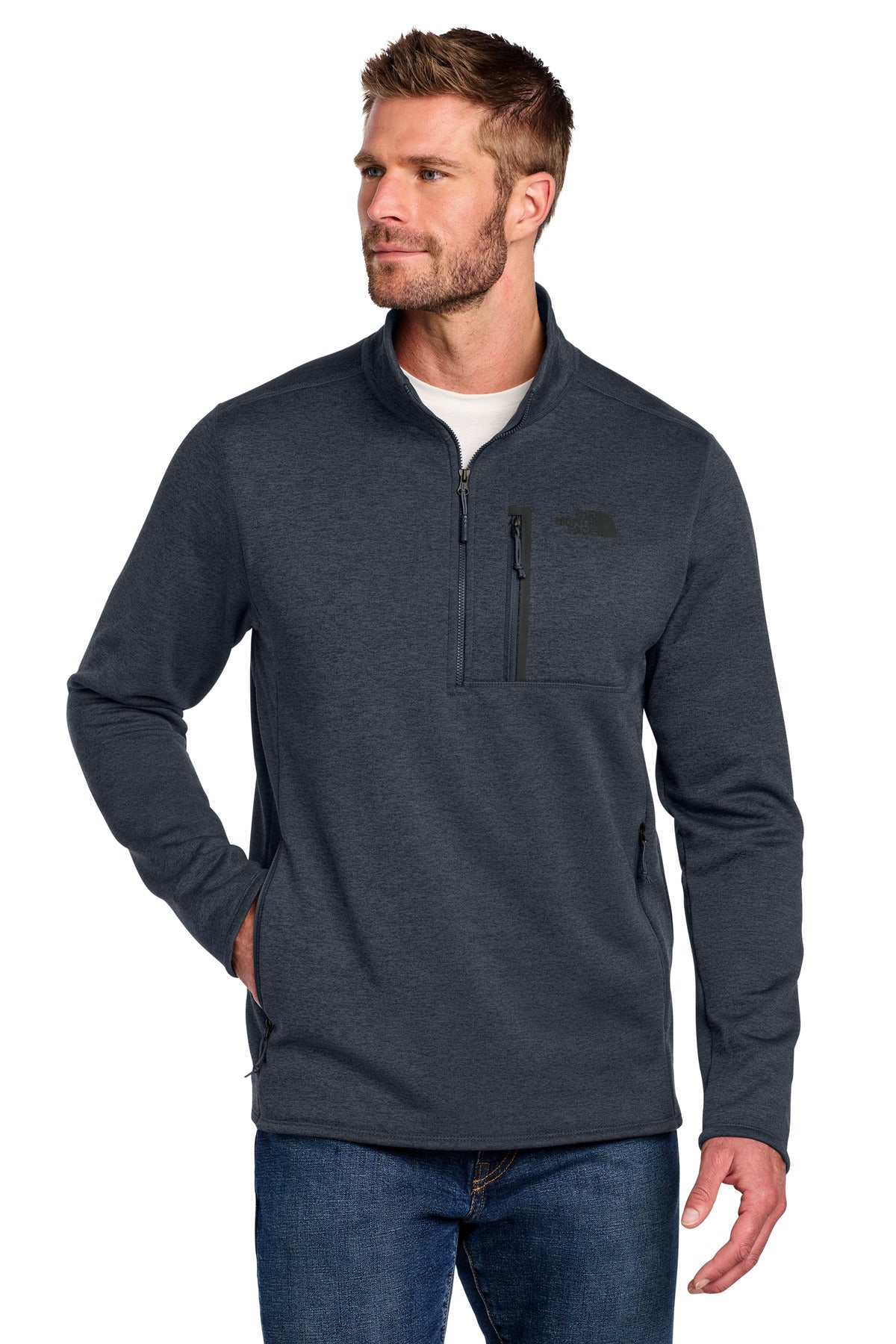 The North Face  Skyline 1/2-Zip Fleece NF0A7V63 in Urban Navy Heather