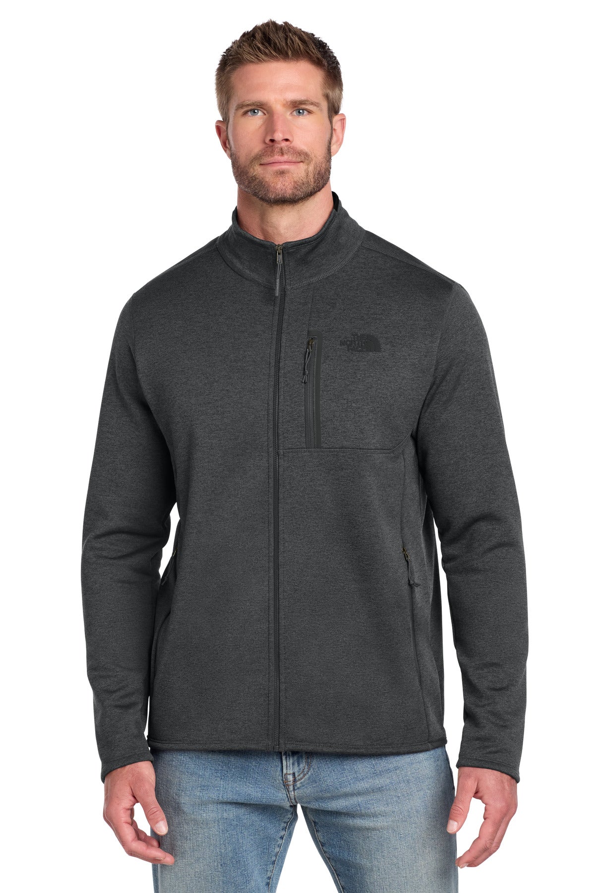 The North Face Skyline Full-Zip Fleece Jacket NF0A7V64 in TNF Dark Grey Heather