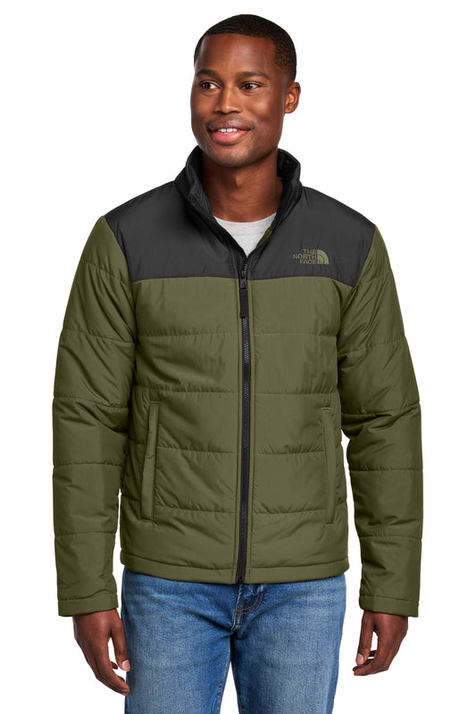 The North Face Chest Logo Everyday Insulated Jacket NF0A7V6J in Burnt Olive Green