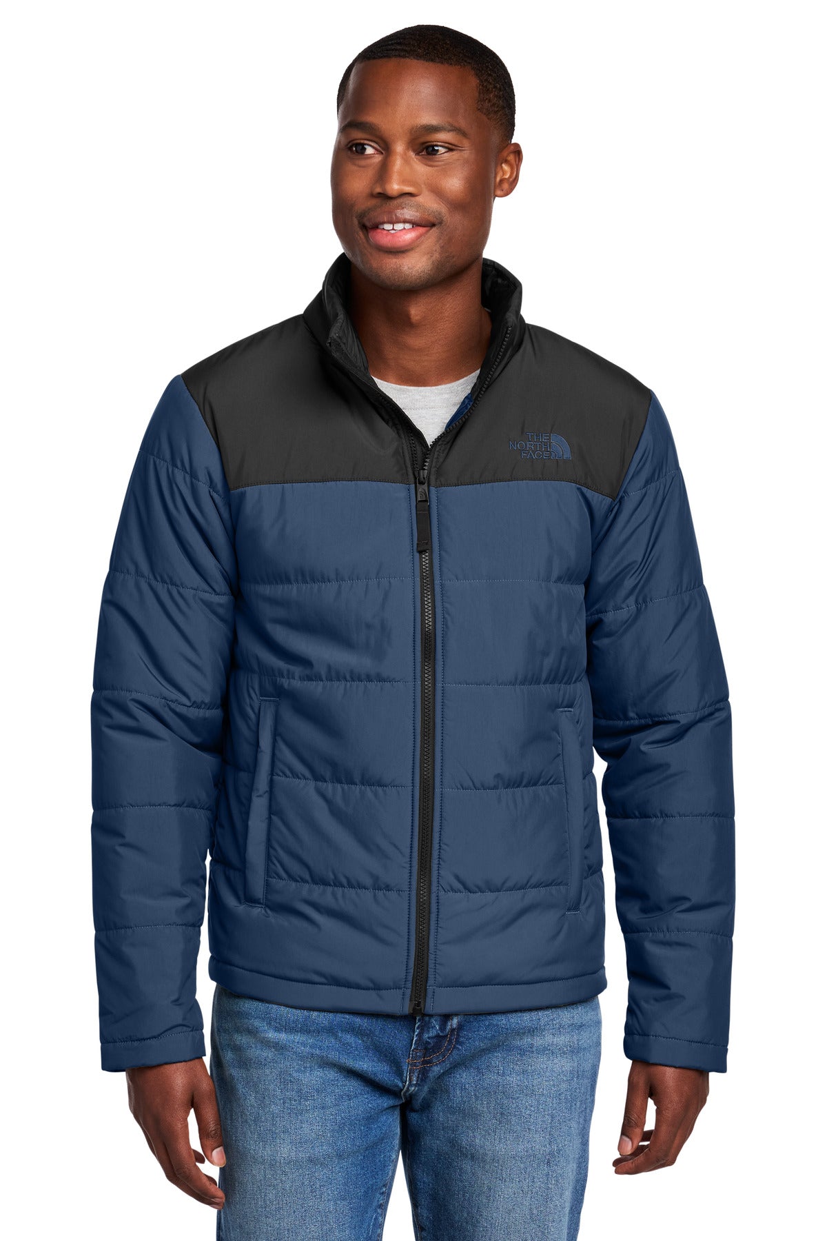 The North Face Chest Logo Everyday Insulated Jacket NF0A7V6J in Shady Blue