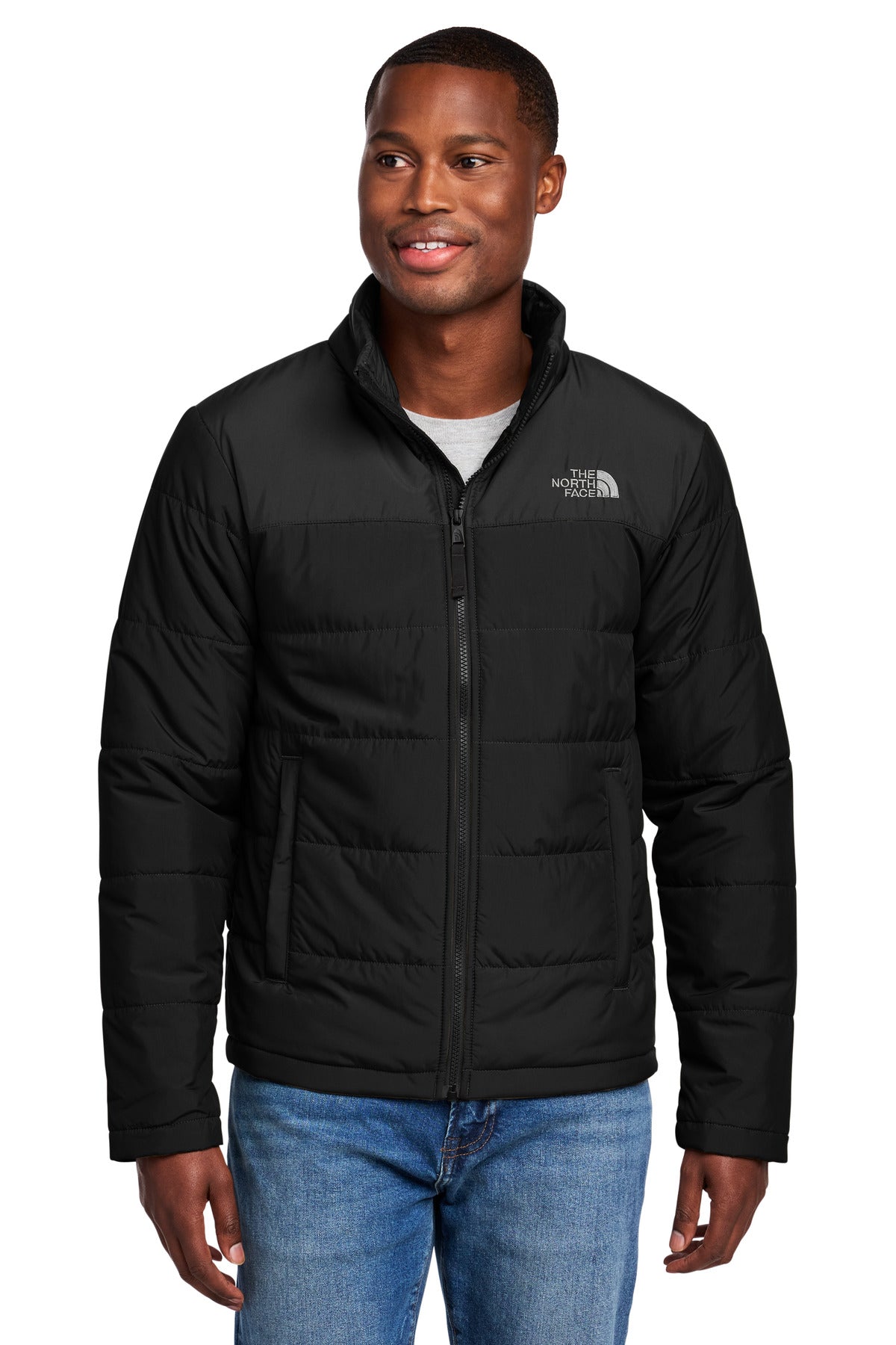 The North Face Chest Logo Everyday Insulated Jacket NF0A7V6J in TNF Black