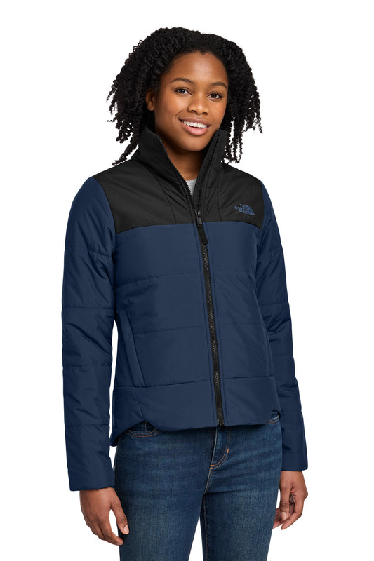 The North Face Women's Chest Logo Everyday Insulated Jacket NF0A7V6K in Shady Blue