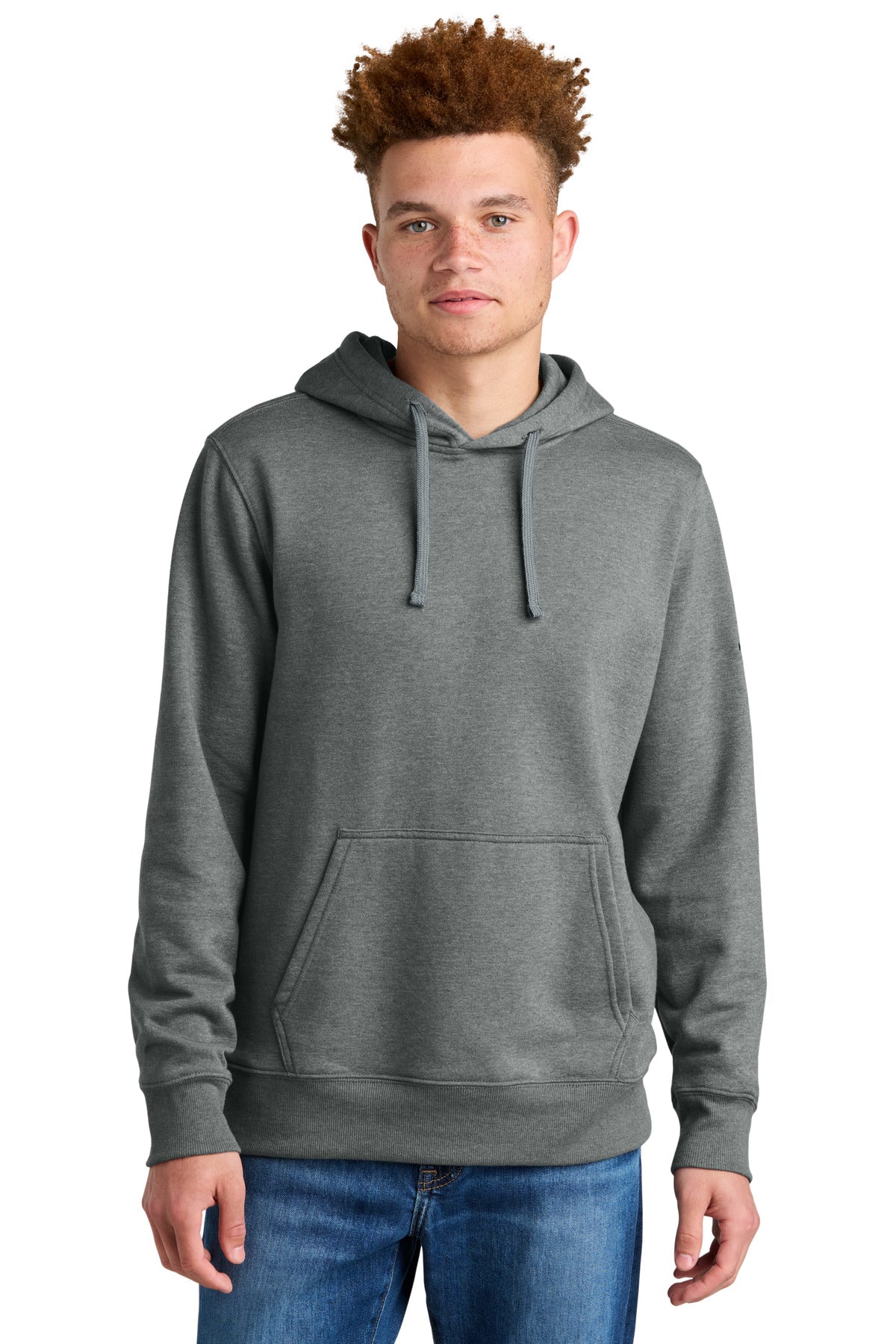 The North Face Sleeve Logo Pullover Hoodie NF0A8AU0 in TNF Medium Grey Heather